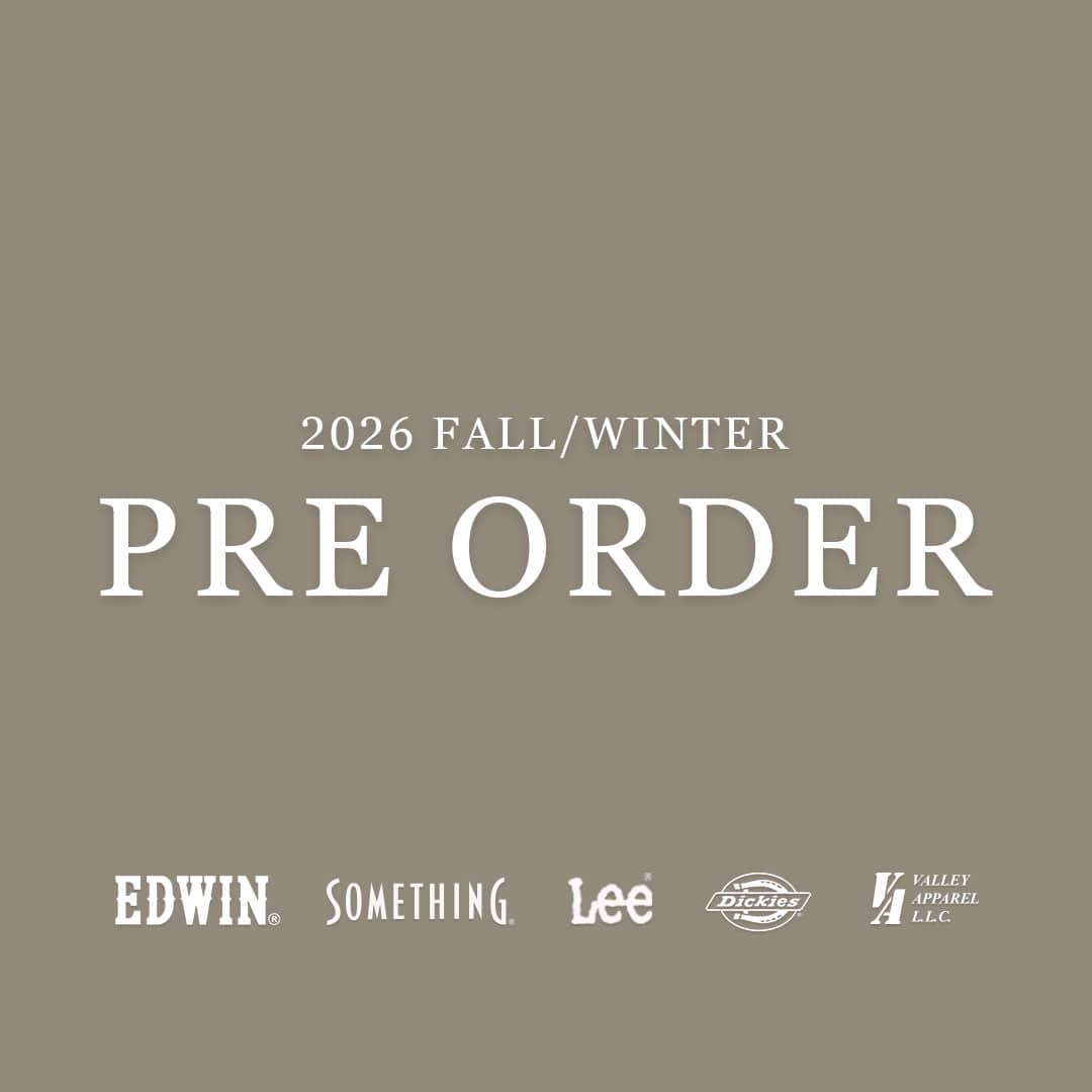 2026 FALL/WINTER PRE ORDER 予約
