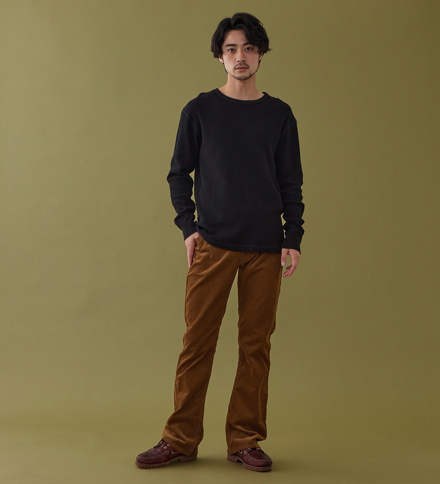 Lee(リー)の【予約P】AMERICAN STANDARD 102 ブーツカット コーデュロイ【暖】|パンツ/パンツ/メンズ|キャメル