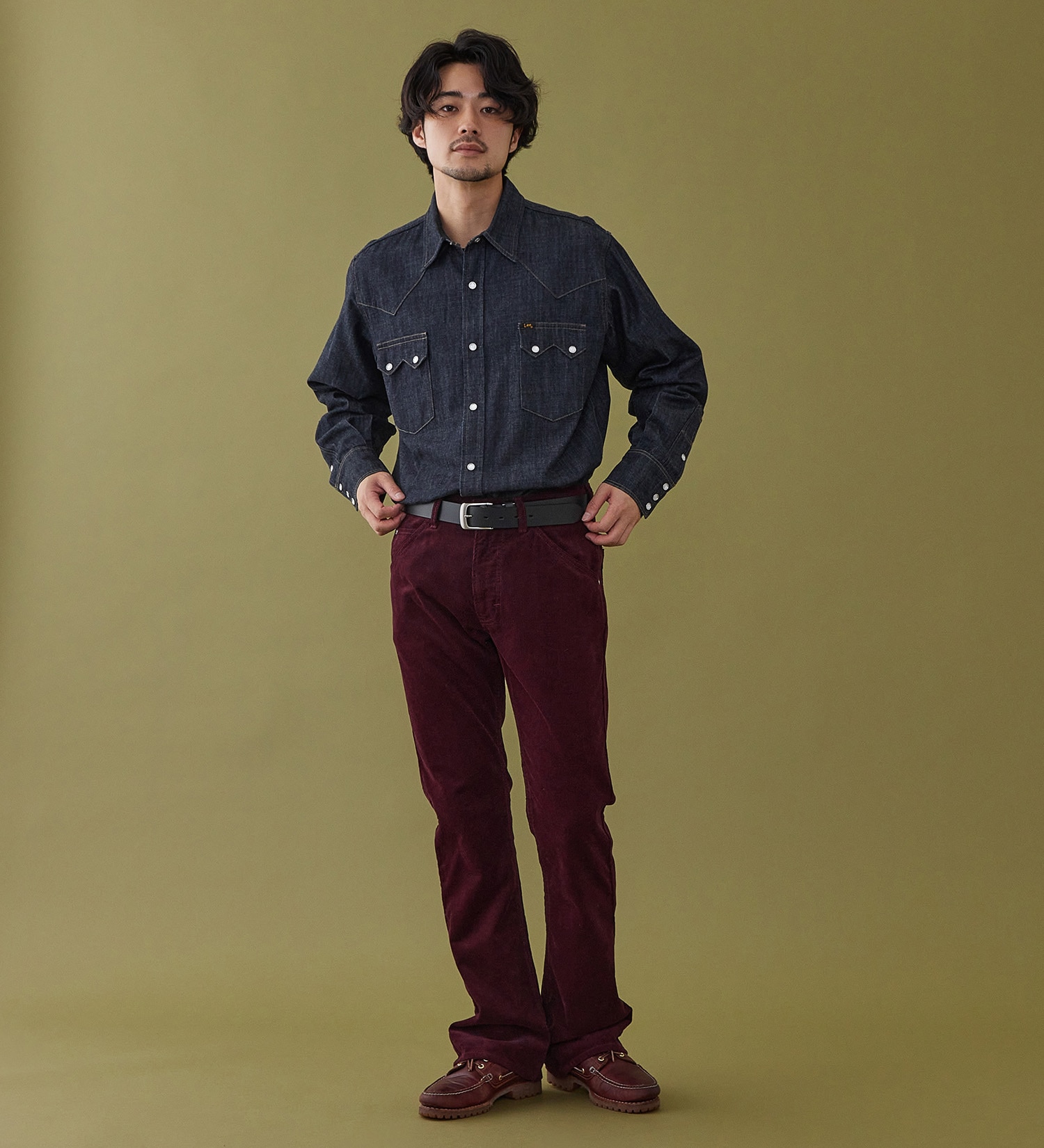 Lee(リー)の【予約P】AMERICAN STANDARD 102 ブーツカット コーデュロイ【暖】|パンツ/パンツ/メンズ|ワイン