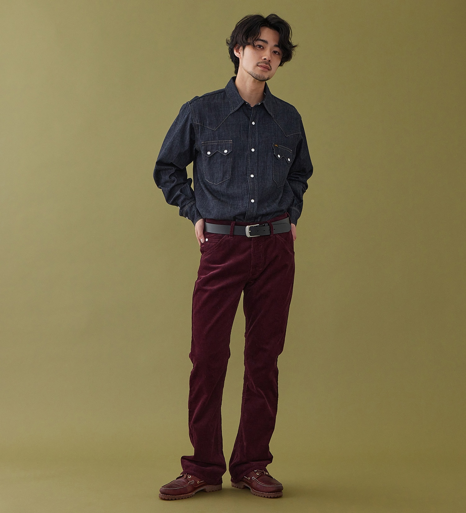 Lee(リー)の【予約P】AMERICAN STANDARD 102 ブーツカット コーデュロイ【暖】|パンツ/パンツ/メンズ|ワイン