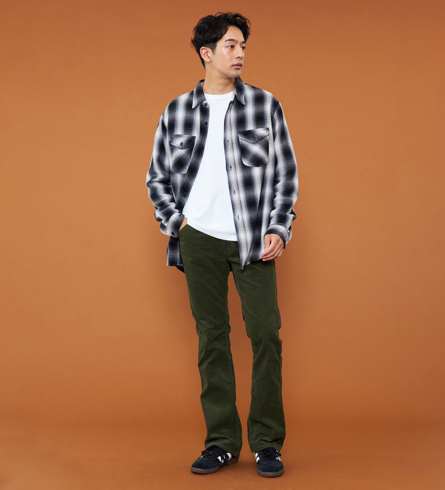 Lee(リー)の【予約P】【暖】AMERICAN STANDARD 102ブーツカット コーデュロイパンツ/コーデュロイセットアップ可|パンツ/パンツ/メンズ|オリーブ