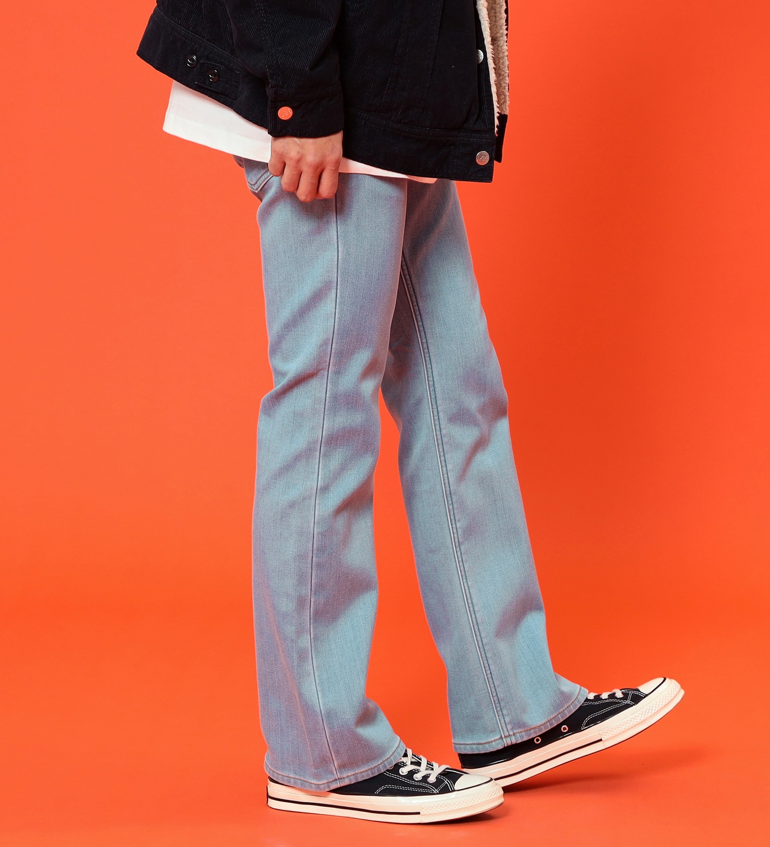 Lee(リー)の【先行SALE】【3,000円OFF】【裏起毛】AMERICAN STANDARD 102 ブーツカット【暖】|パンツ/デニムパンツ/メンズ|淡色ブルー