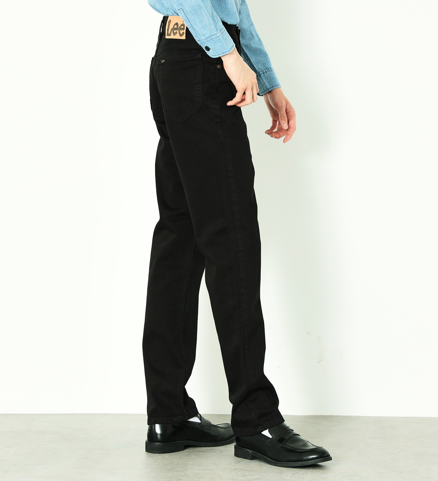 Lee(リー)の【おまとめ割対象】【試着対象】AMERICAN STANDARD 201ウエスターナー サテン ストレートパンツ|パンツ/デニムパンツ/メンズ|ブラック