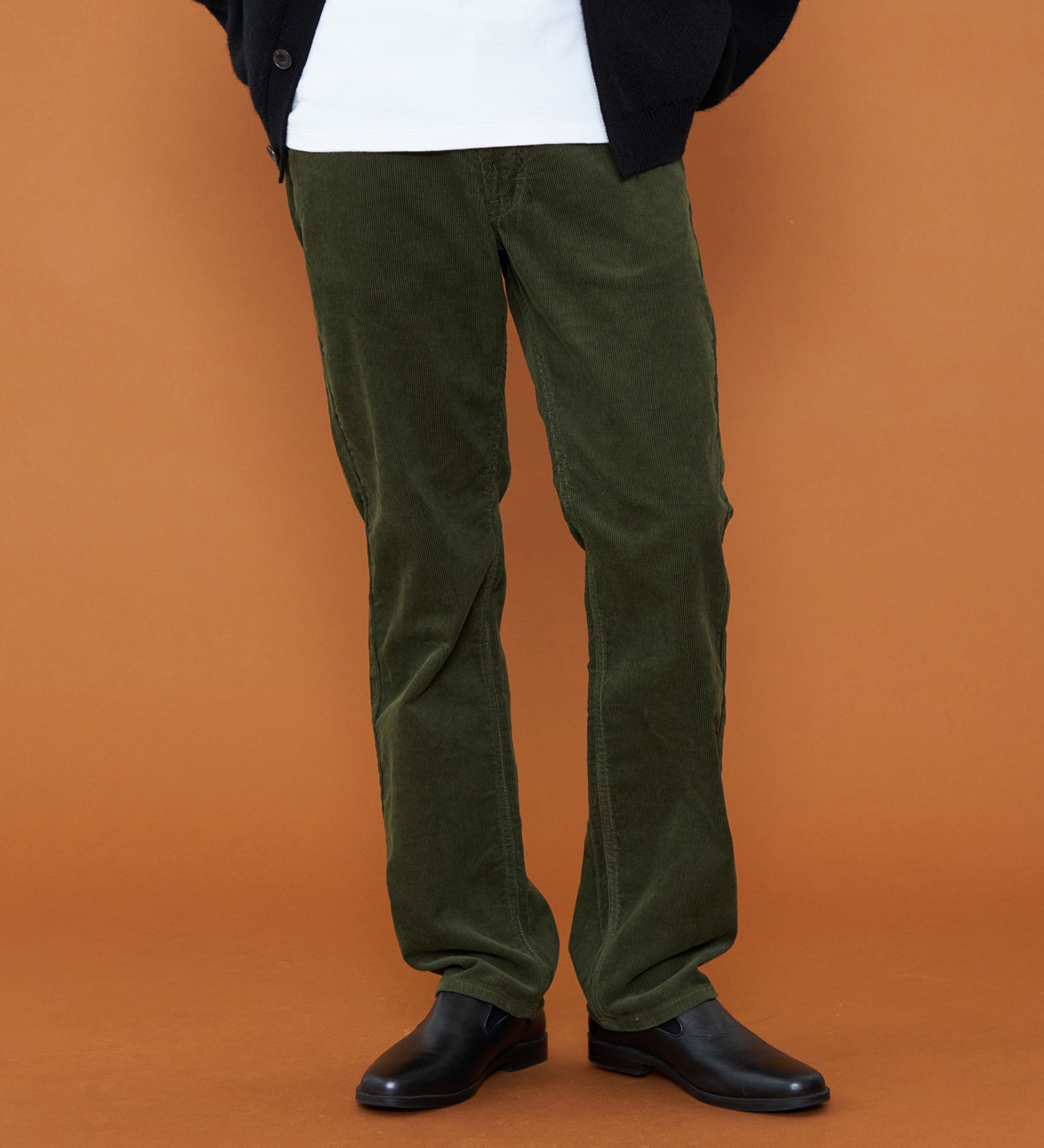 Lee(リー)の【予約P】【暖】AMERICAN STANDARD 201ストレート コーデュロイパンツ/コーデュロイセットアップ可|パンツ/パンツ/メンズ|オリーブ