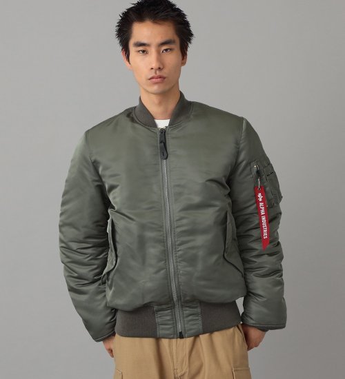 ALPHA INDUSTRIES アルファ フライトジャケット MA-1 - ダウンジャケット