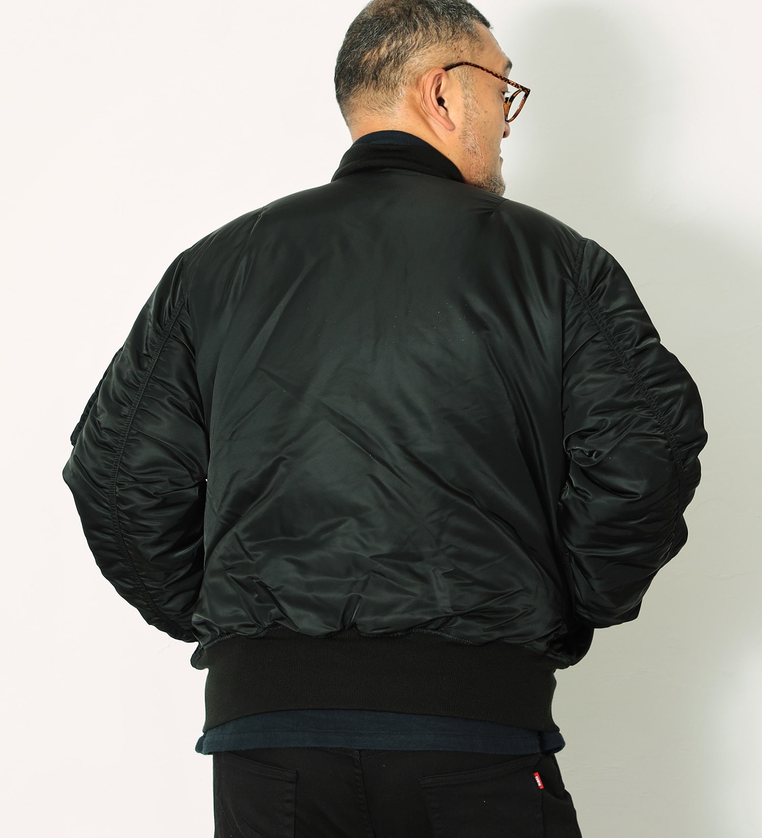 【極美品✨】ASSTSERIES フライトジャケット　大きいサイズ　黒　8XL