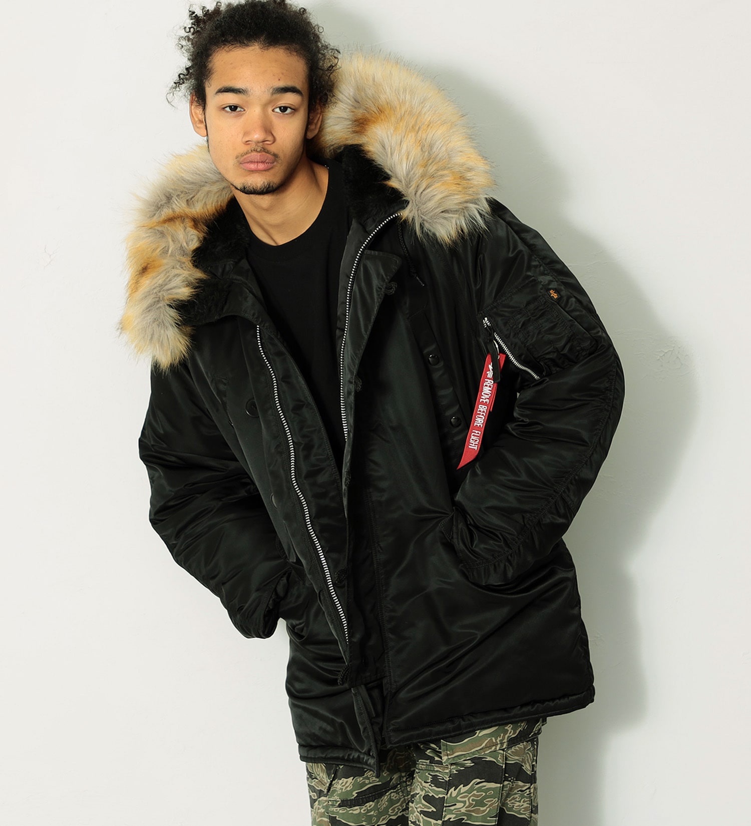 ALPHA INDUSTRIES アルファインダストリーズ N-3B ブラック-