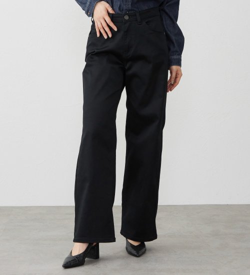 C17(シーセブンティーン)の【試着対象】【裾上げ無料】C17 ワイドデニムパンツ|パンツ/デニムパンツ/レディース|ブラック系その他