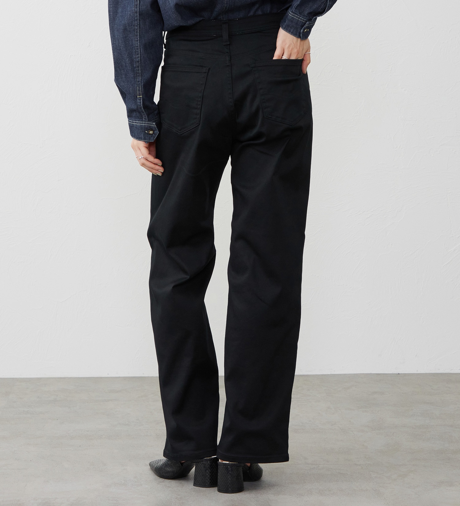 C17(シーセブンティーン)の【試着対象】【裾上げ無料】C17 ワイドデニムパンツ|パンツ/デニムパンツ/レディース|ブラック系その他