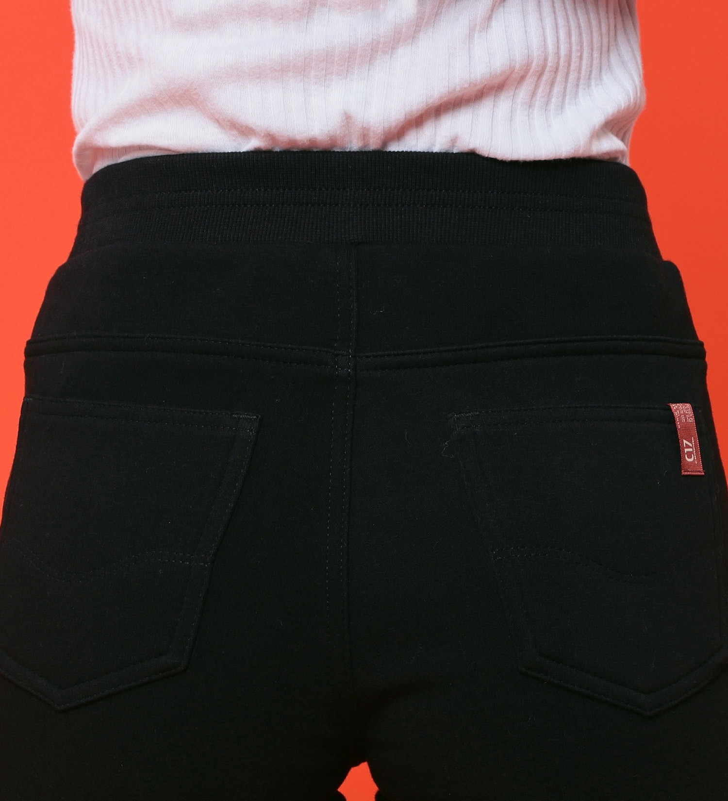 C17(シーセブンティーン)の【BLACKFRIDAY】C17 モコモコスキニーパンツ【暖】|パンツ/パンツ/レディース|ブラック