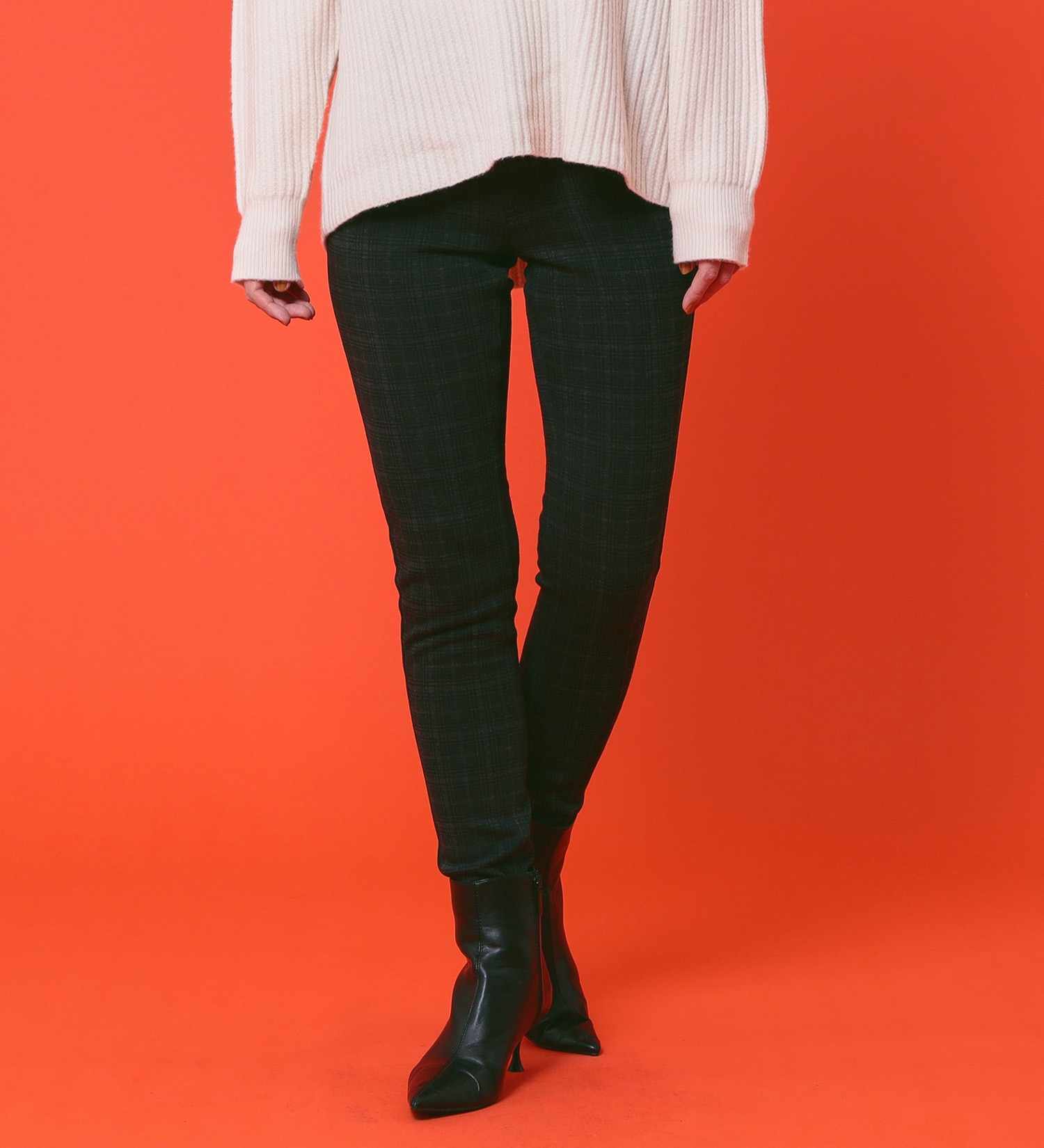 C17(シーセブンティーン)の【BLACKFRIDAY】C17 モコモコスキニーパンツ【暖】|パンツ/パンツ/レディース|チェック