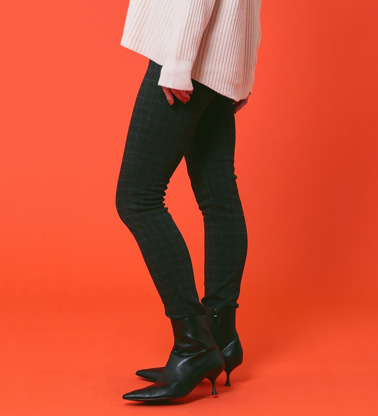 C17(シーセブンティーン)の【BLACKFRIDAY】C17 モコモコスキニーパンツ【暖】|パンツ/パンツ/レディース|チェック