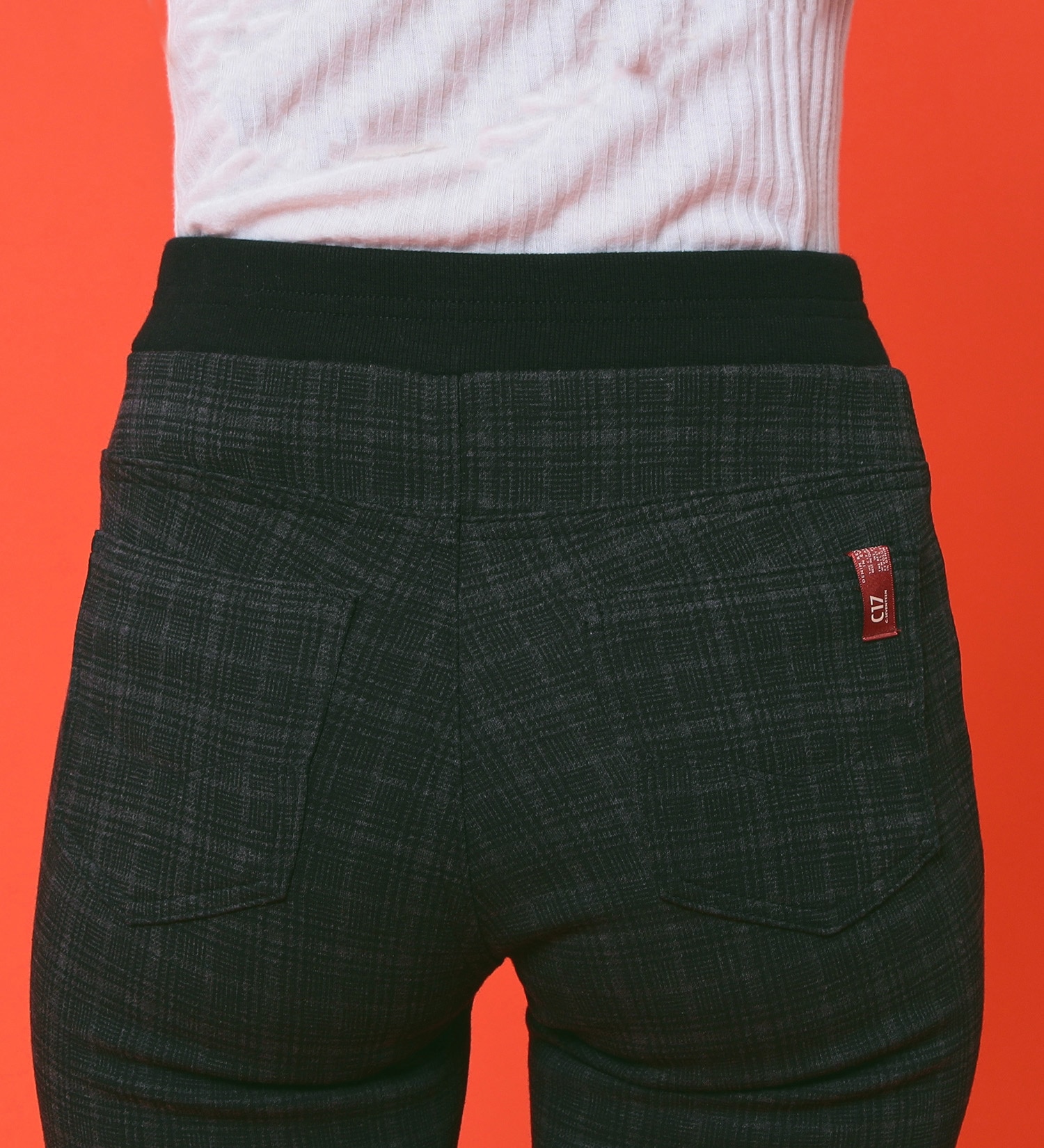 C17(シーセブンティーン)の【BLACKFRIDAY】C17 モコモコスキニーパンツ【暖】|パンツ/パンツ/レディース|チェック