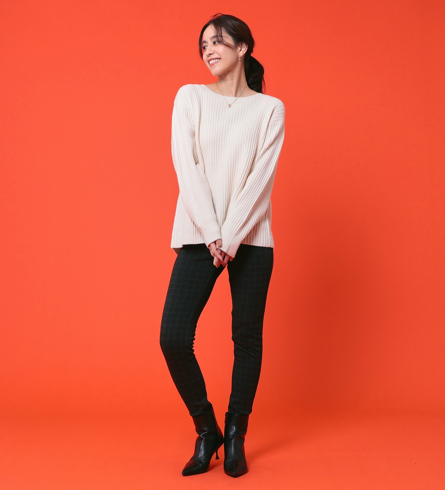 C17(シーセブンティーン)の【BLACKFRIDAY】C17 モコモコスキニーパンツ【暖】|パンツ/パンツ/レディース|チェック