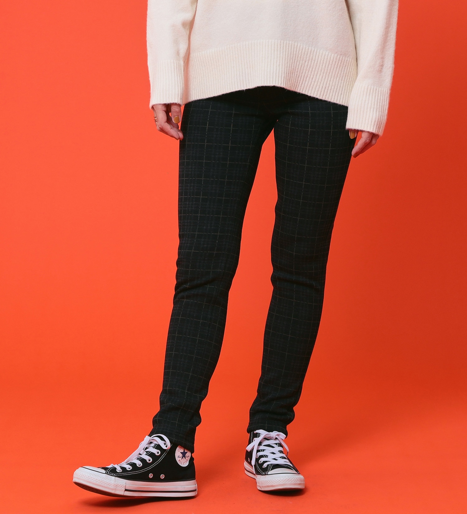 C17(シーセブンティーン)の【BLACKFRIDAY】C17 モコモコスキニーパンツ【暖】|パンツ/パンツ/レディース|チェック1