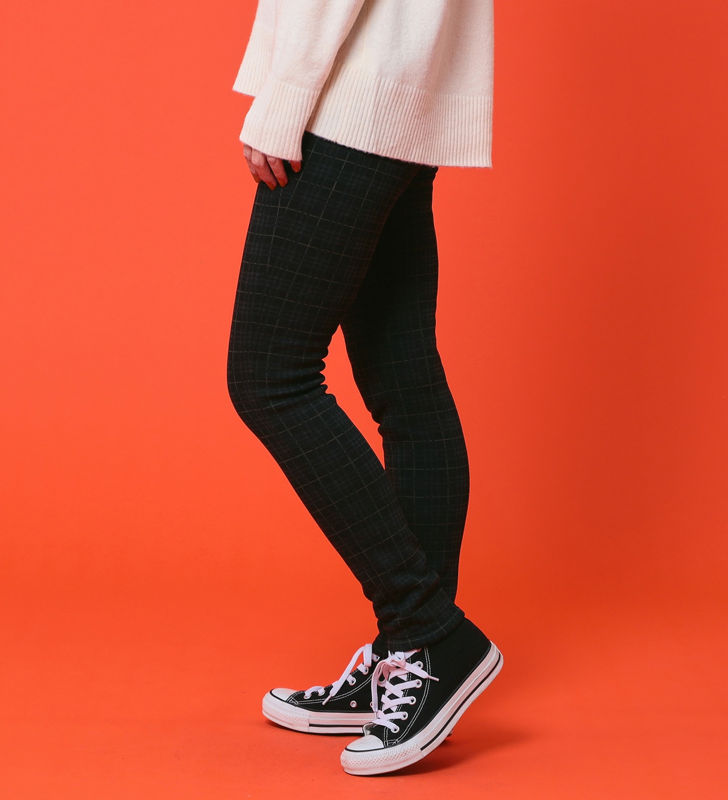 C17(シーセブンティーン)の【BLACKFRIDAY】C17 モコモコスキニーパンツ【暖】|パンツ/パンツ/レディース|チェック1