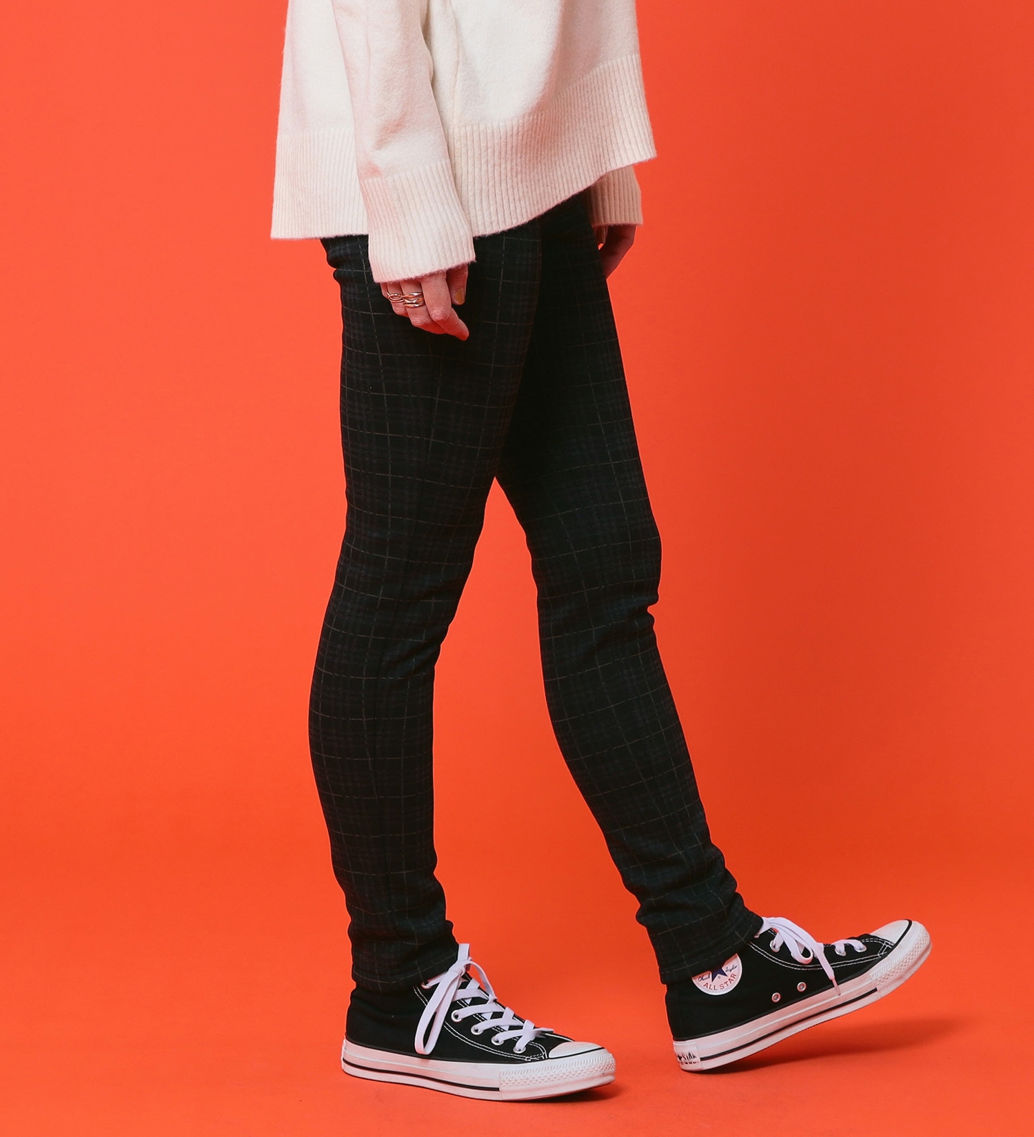 C17(シーセブンティーン)の【BLACKFRIDAY】C17 モコモコスキニーパンツ【暖】|パンツ/パンツ/レディース|チェック1