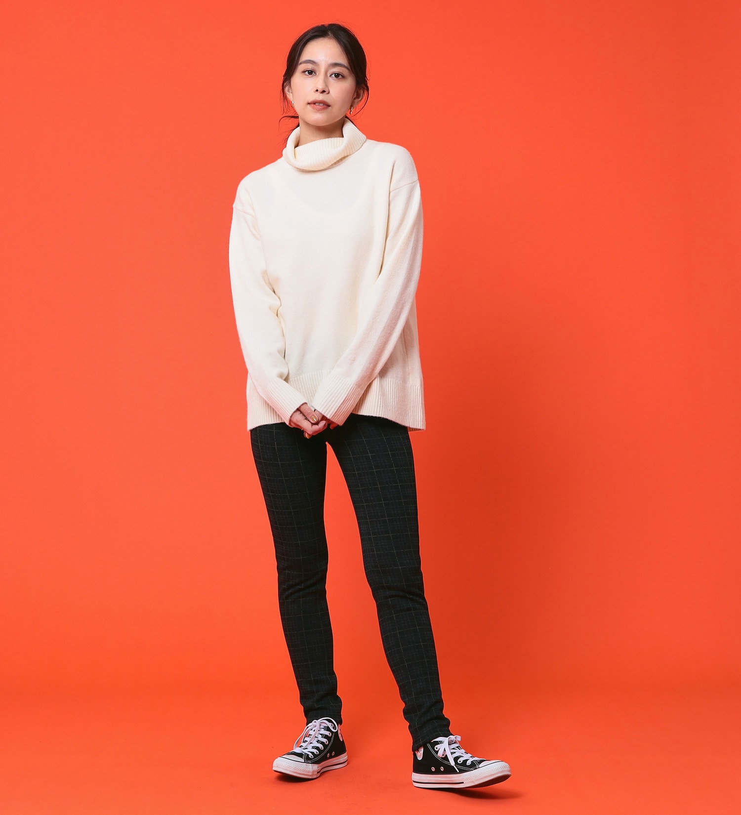 C17(シーセブンティーン)の【BLACKFRIDAY】C17 モコモコスキニーパンツ【暖】|パンツ/パンツ/レディース|チェック1