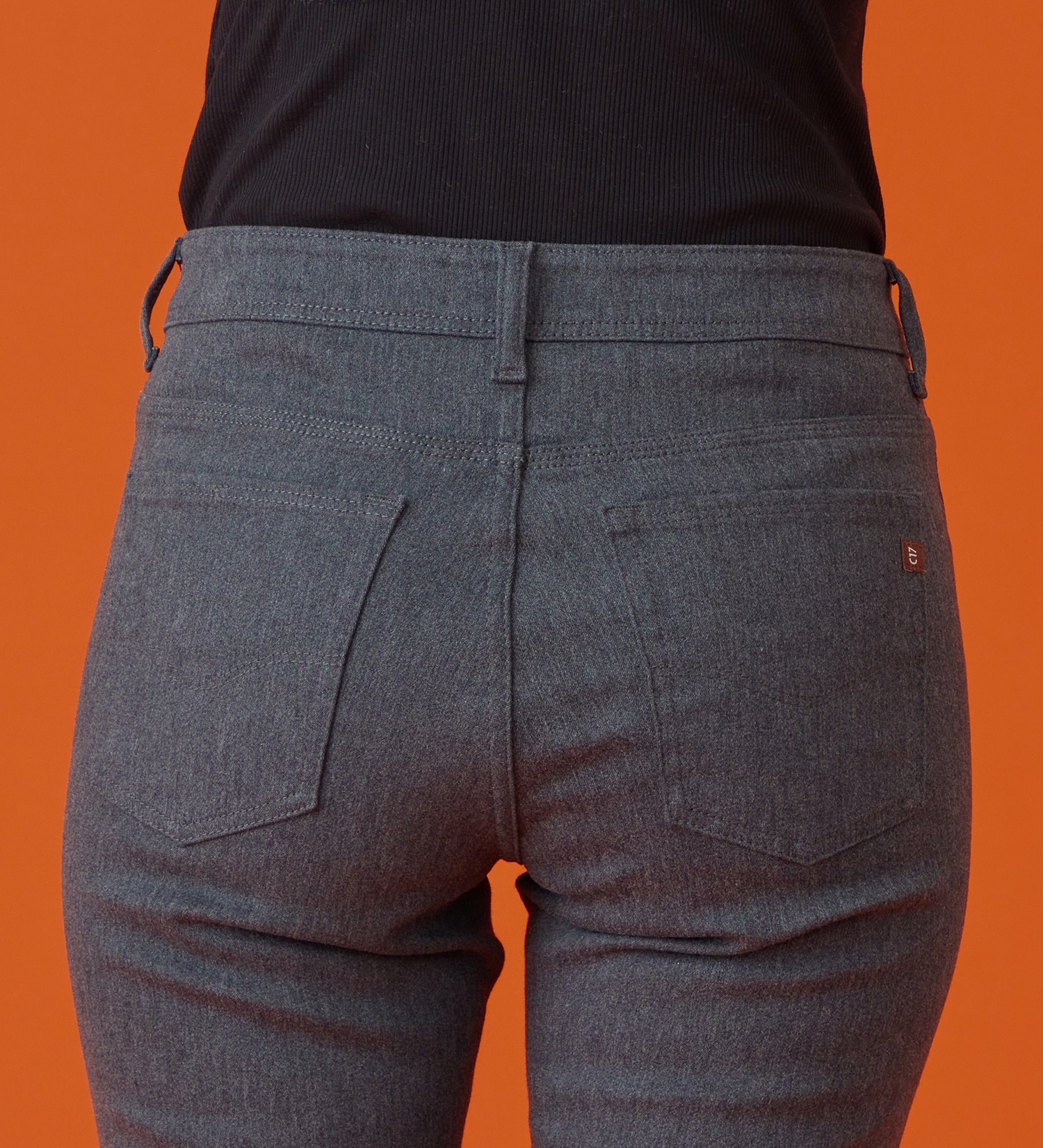 C17(シーセブンティーン)の【予約P】C17 BODY FIREストレートデニムパンツ【暖/冬用】|パンツ/パンツ/レディース|ダークグレー