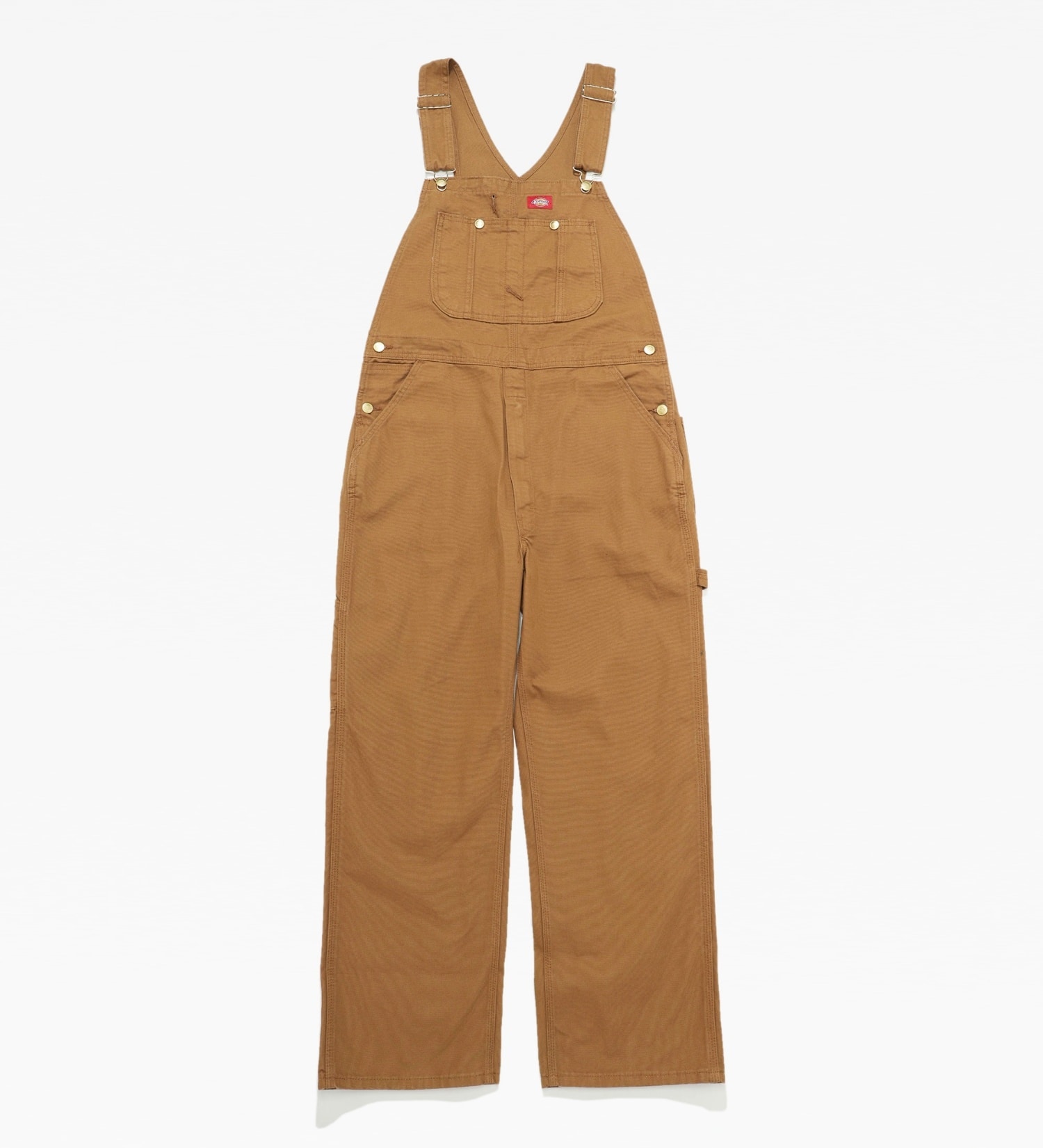 Dickies(ディッキーズ)のビブオーバーオール "DB100" (レングス30インチ)|オールインワン/サロペット/オーバーオール/レディース|ブラウン
