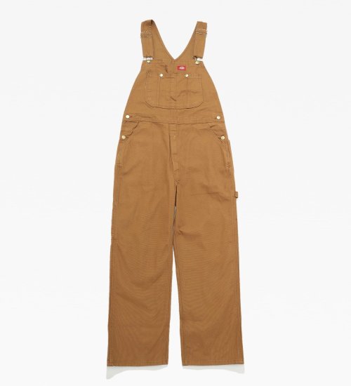 Dickies(ディッキーズ)のビブオーバーオール "DB100" (レングス32インチ)|オールインワン/サロペット/オーバーオール/メンズ|ブラウン