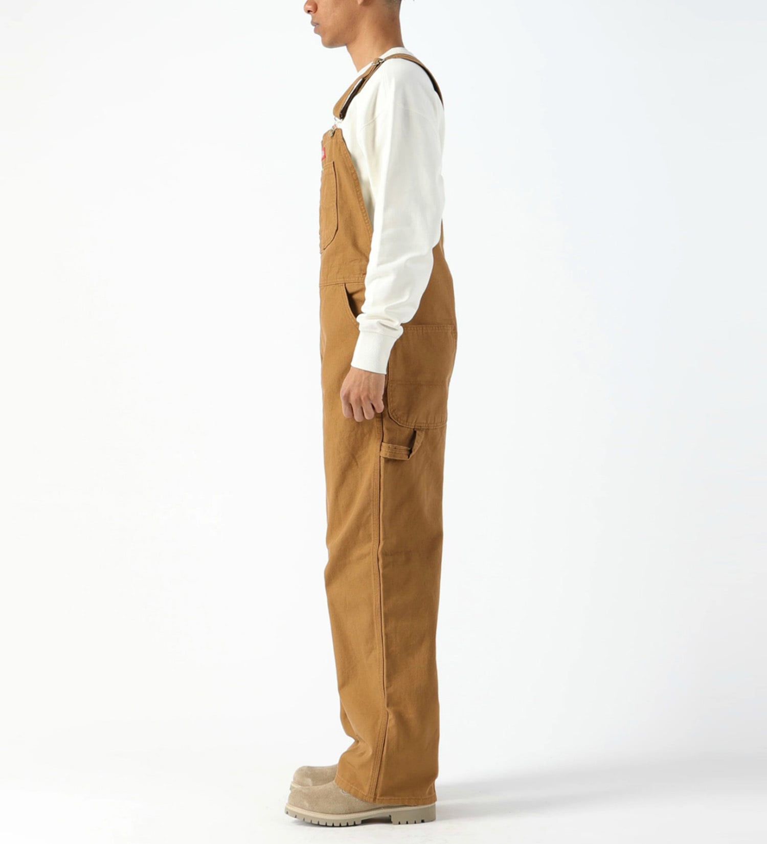 Dickies(ディッキーズ)のビブオーバーオール "DB100" (レングス30インチ)|オールインワン/サロペット/オーバーオール/レディース|ブラウン
