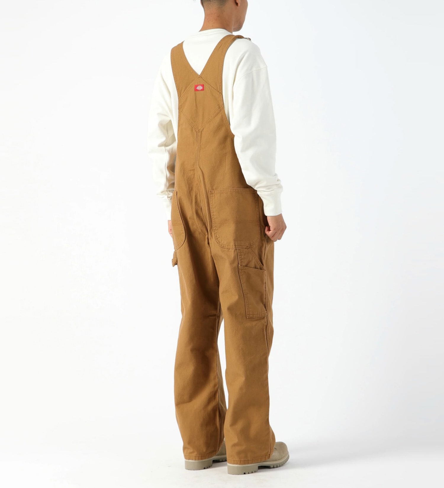 Dickies(ディッキーズ)のビブオーバーオール "DB100" (レングス30インチ)|オールインワン/サロペット/オーバーオール/レディース|ブラウン