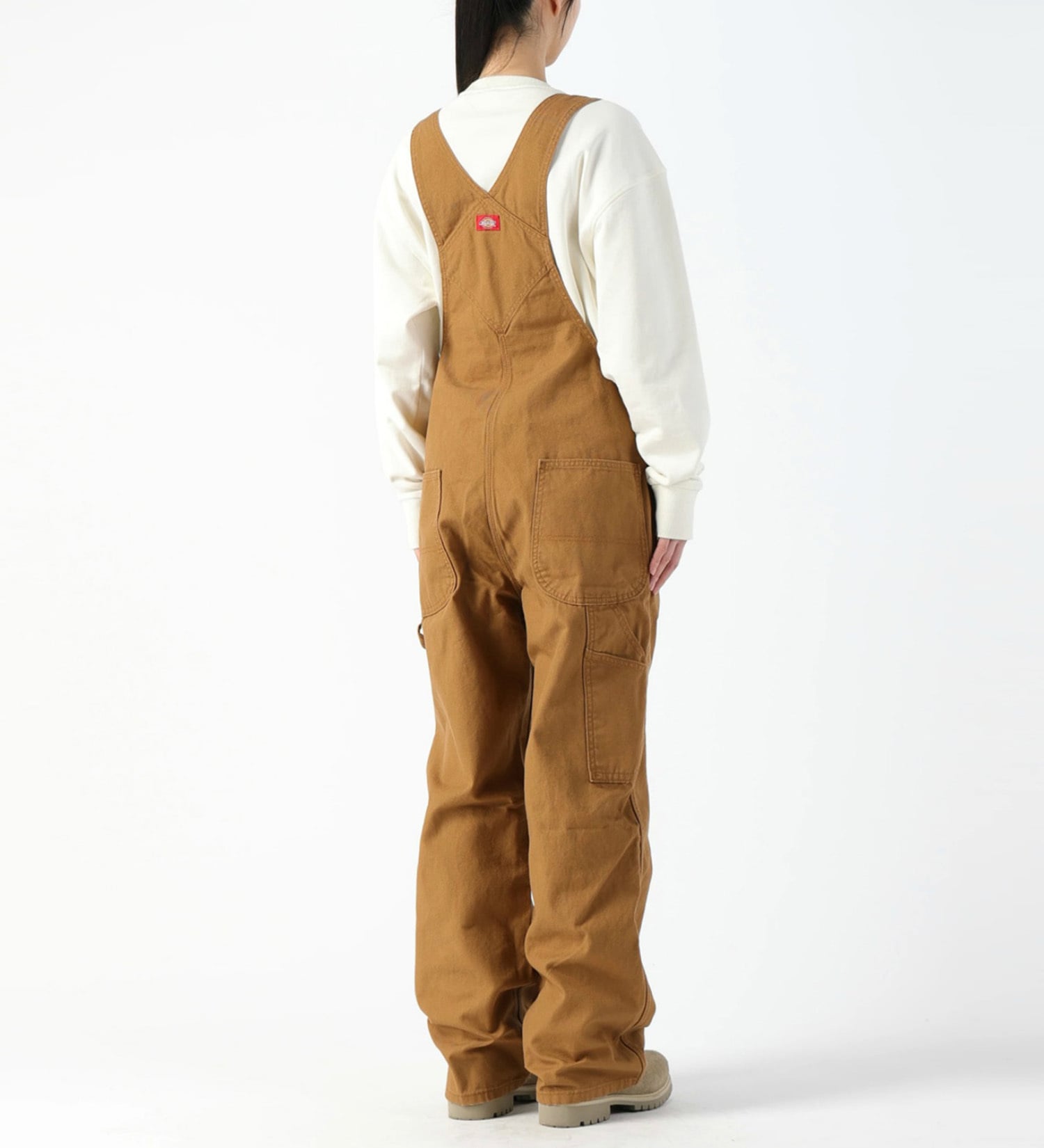 Dickies(ディッキーズ)のビブオーバーオール "DB100" (レングス30インチ)|オールインワン/サロペット/オーバーオール/レディース|ブラウン