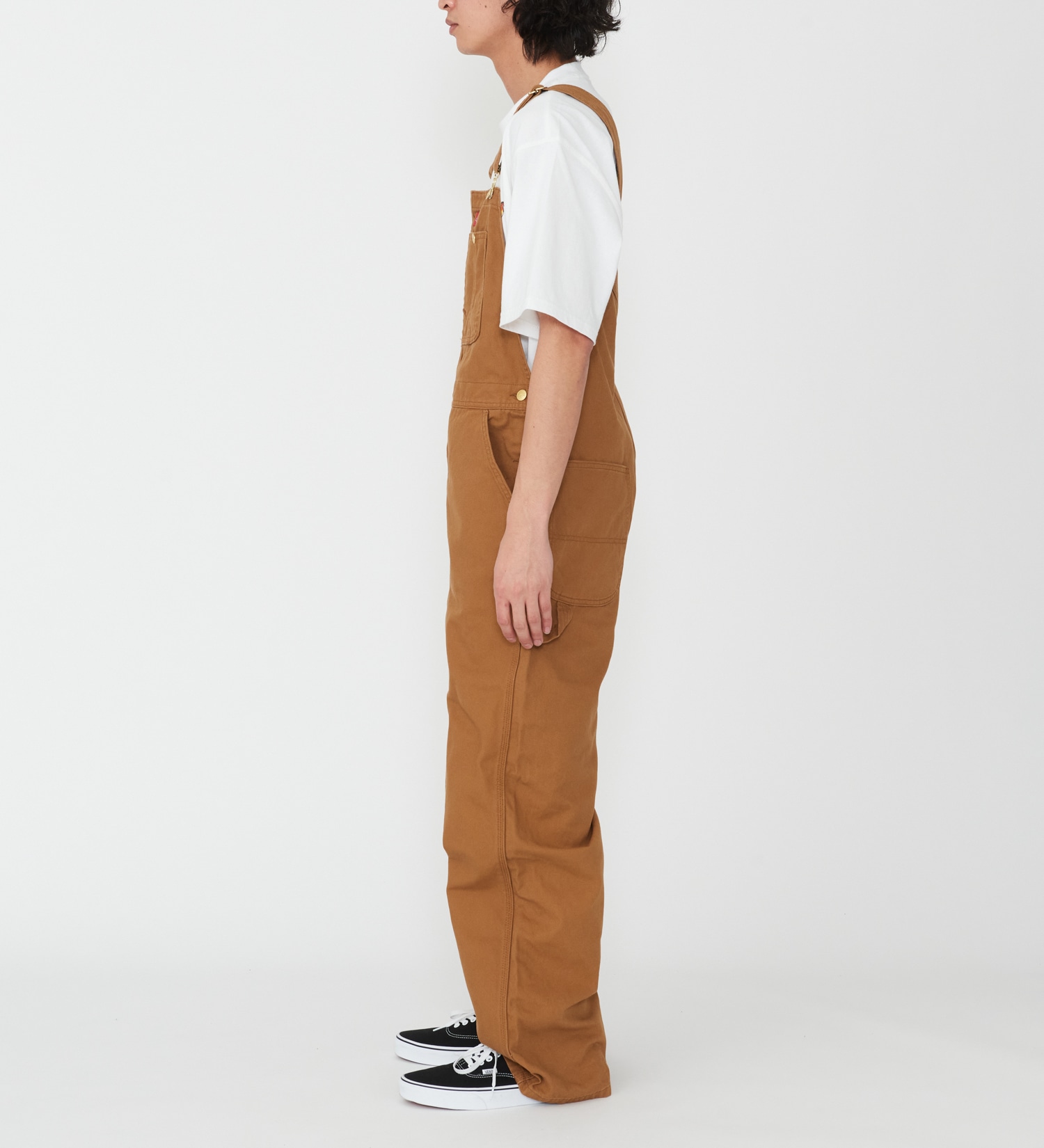 Dickies(ディッキーズ)のダックキャンバス リブオーバーオール|オールインワン/サロペット/オーバーオール/メンズ|ブラウン