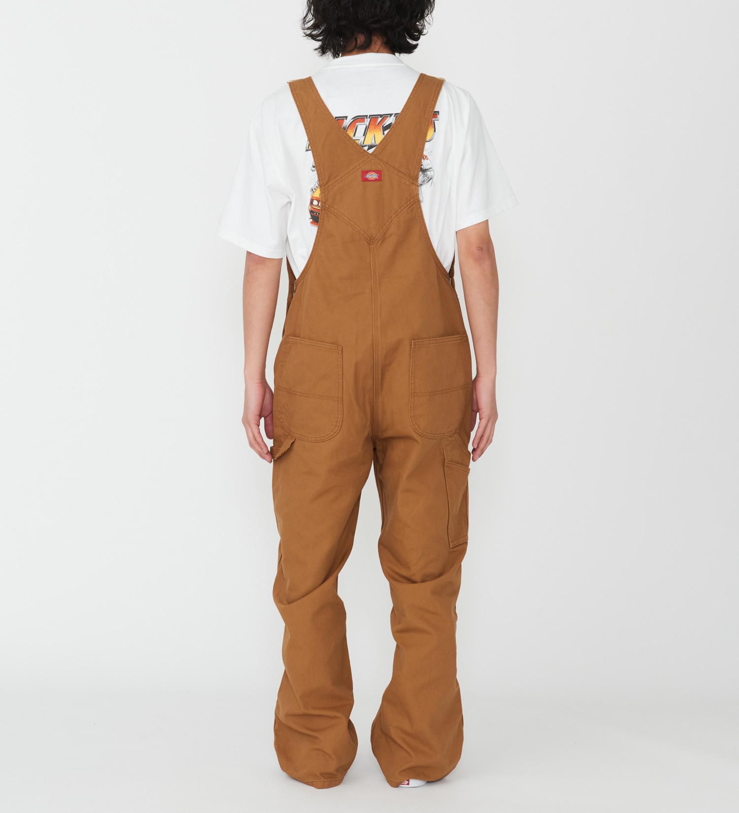 Dickies(ディッキーズ)のダックキャンバス リブオーバーオール|オールインワン/サロペット/オーバーオール/メンズ|ブラウン
