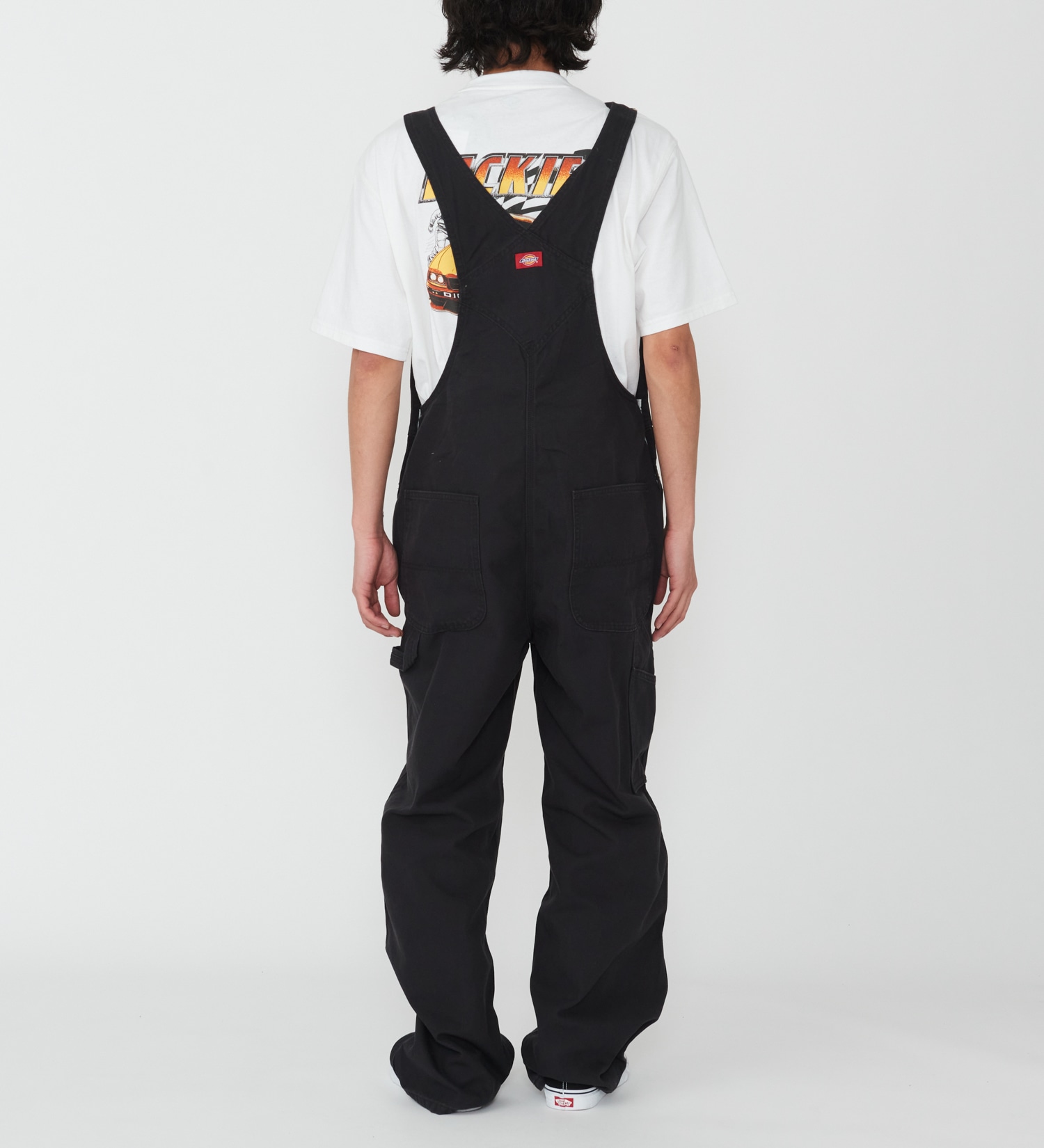 Dickies(ディッキーズ)のダックキャンバス リブオーバーオール|オールインワン/サロペット/オーバーオール/メンズ|ブラック