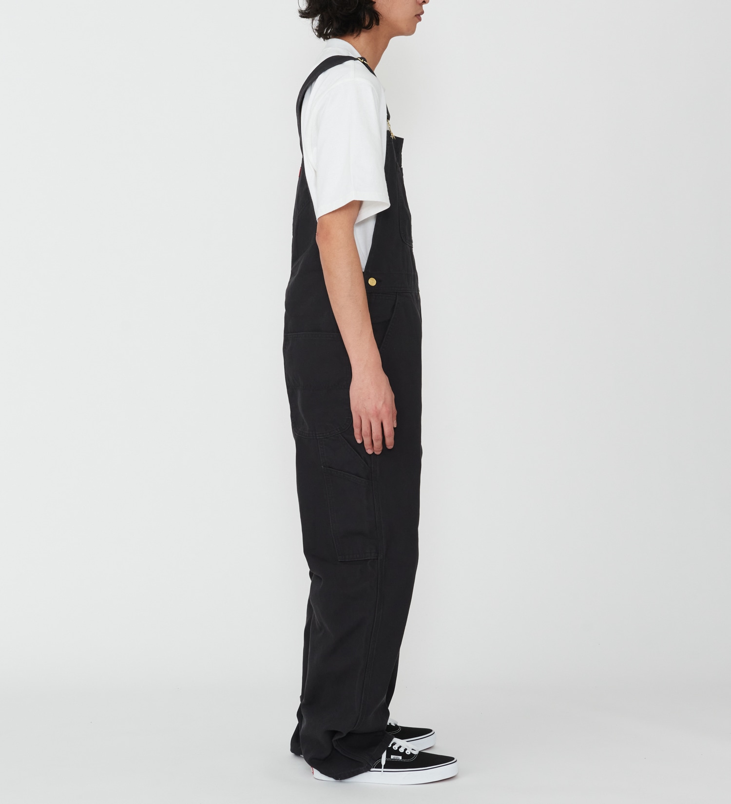 Dickies(ディッキーズ)のダックキャンバス リブオーバーオール|オールインワン/サロペット/オーバーオール/メンズ|ブラック