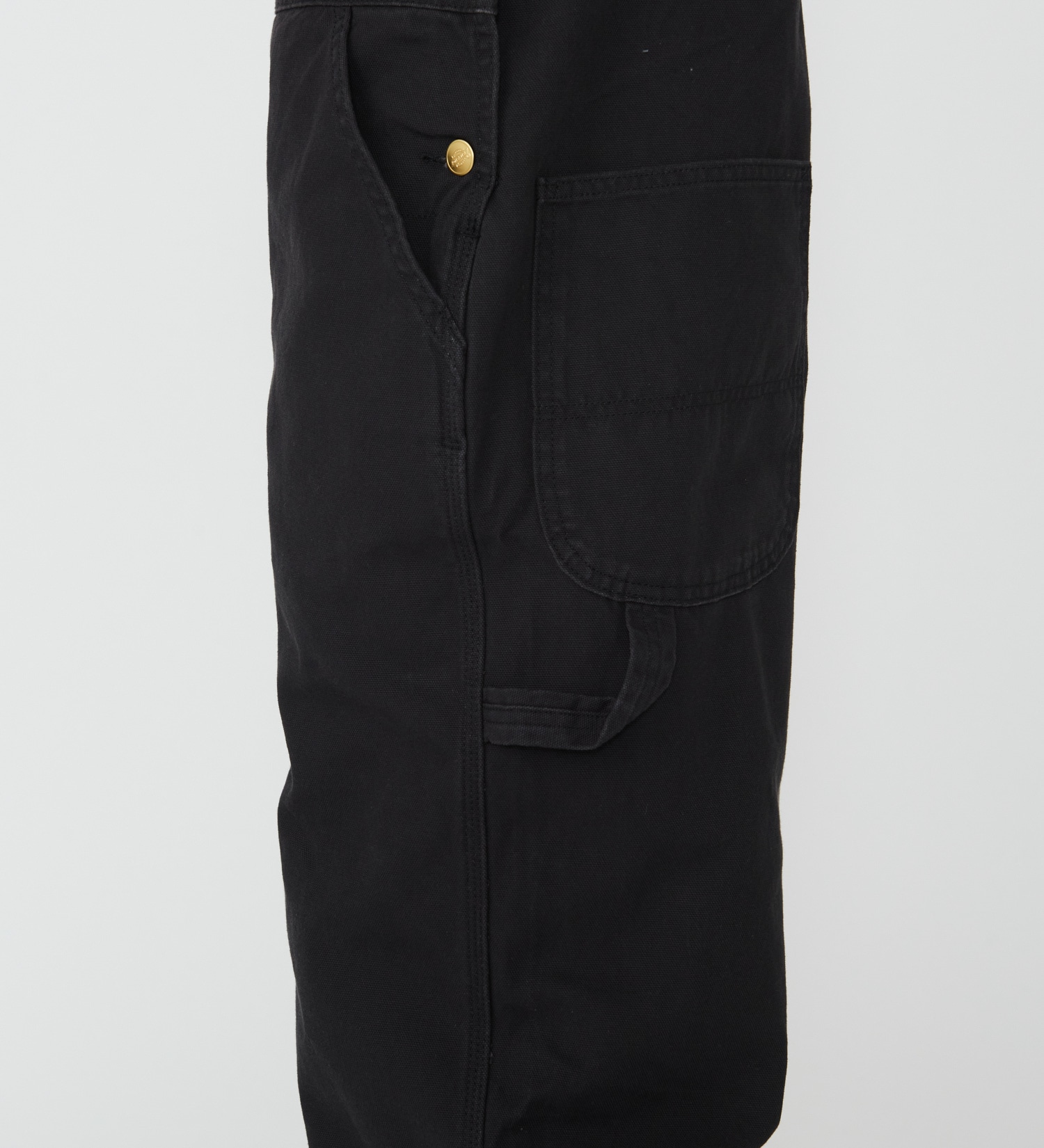 Dickies(ディッキーズ)のダックキャンバス リブオーバーオール|オールインワン/サロペット/オーバーオール/メンズ|ブラック