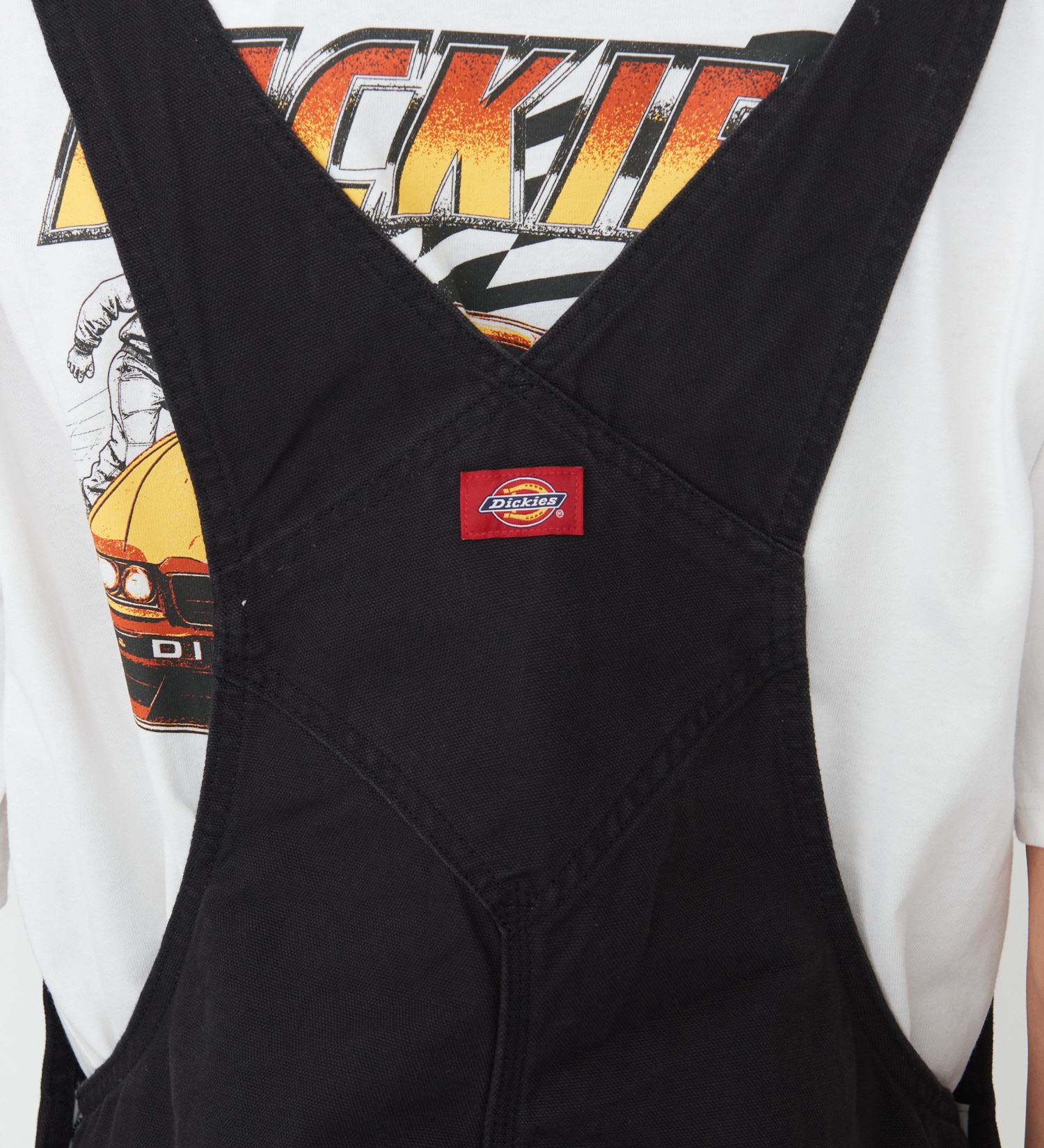 Dickies(ディッキーズ)のダックキャンバス リブオーバーオール|オールインワン/サロペット/オーバーオール/メンズ|ブラック