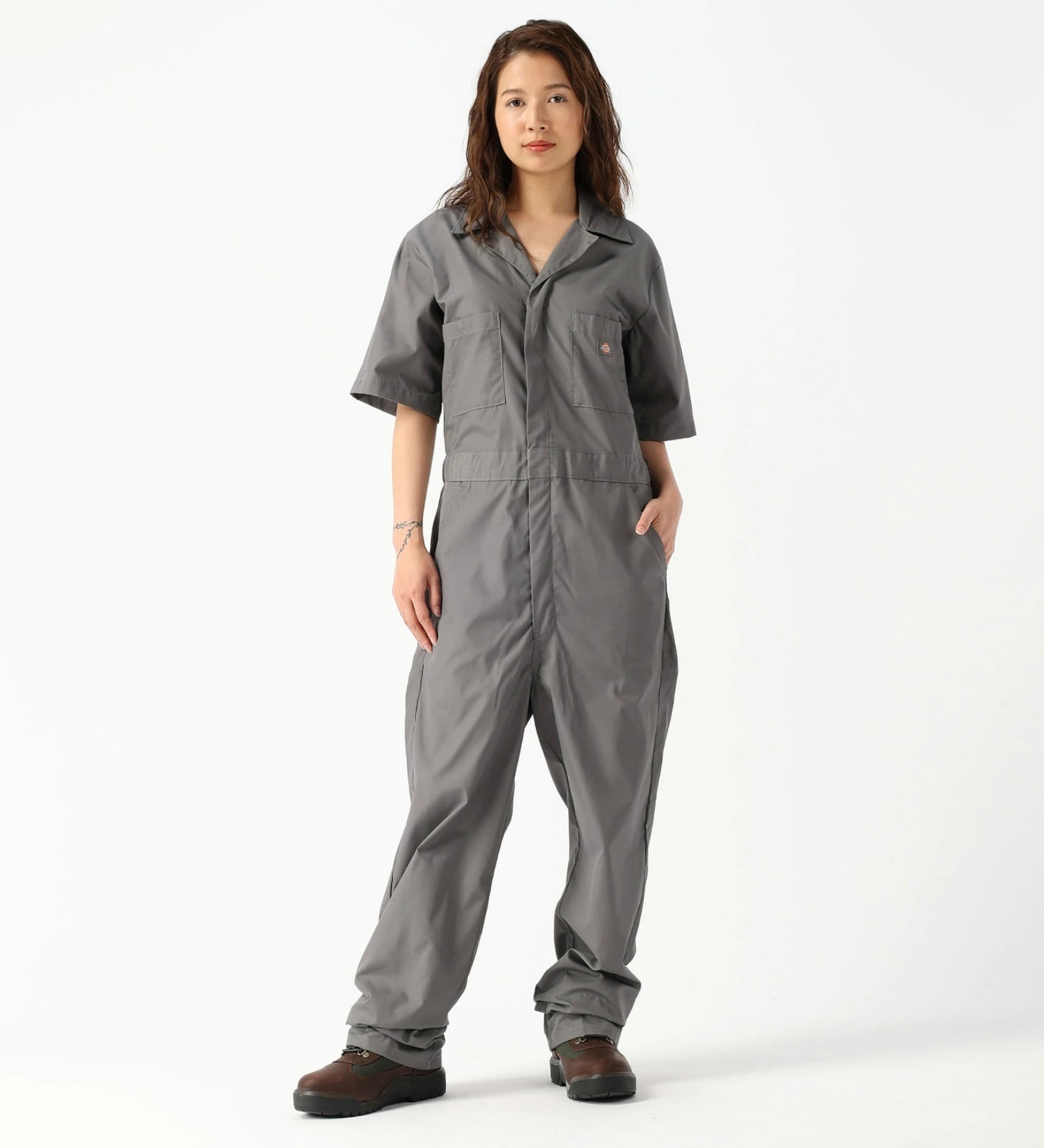 Dickies(ディッキーズ)のカバーオール 半袖 "33999"|オールインワン/つなぎ/オールインワン/メンズ|グレー