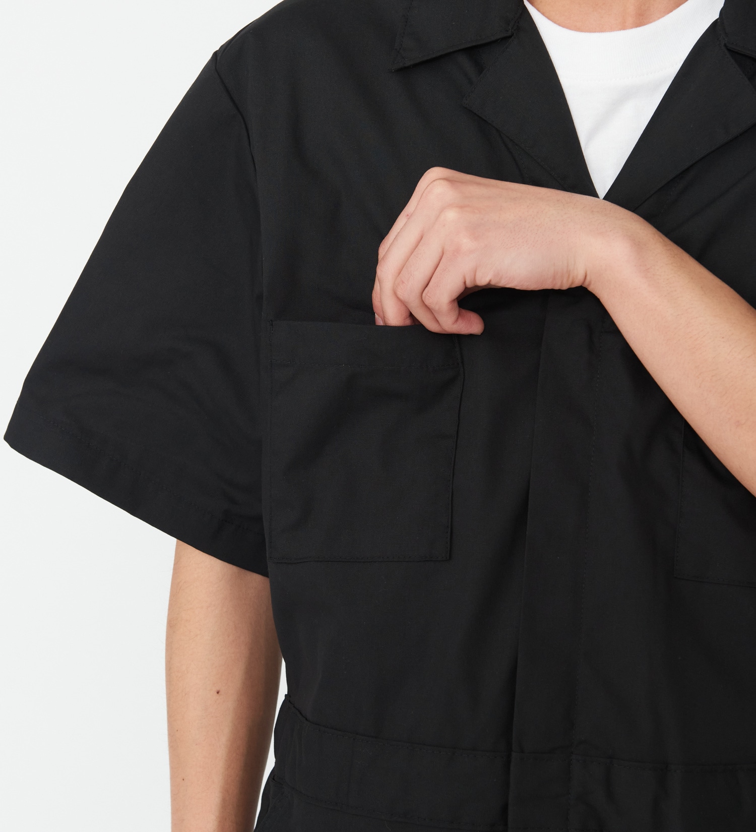 Dickies(ディッキーズ)のショートスリーブカバーオール 半袖|オールインワン/つなぎ/オールインワン/メンズ|ブラック