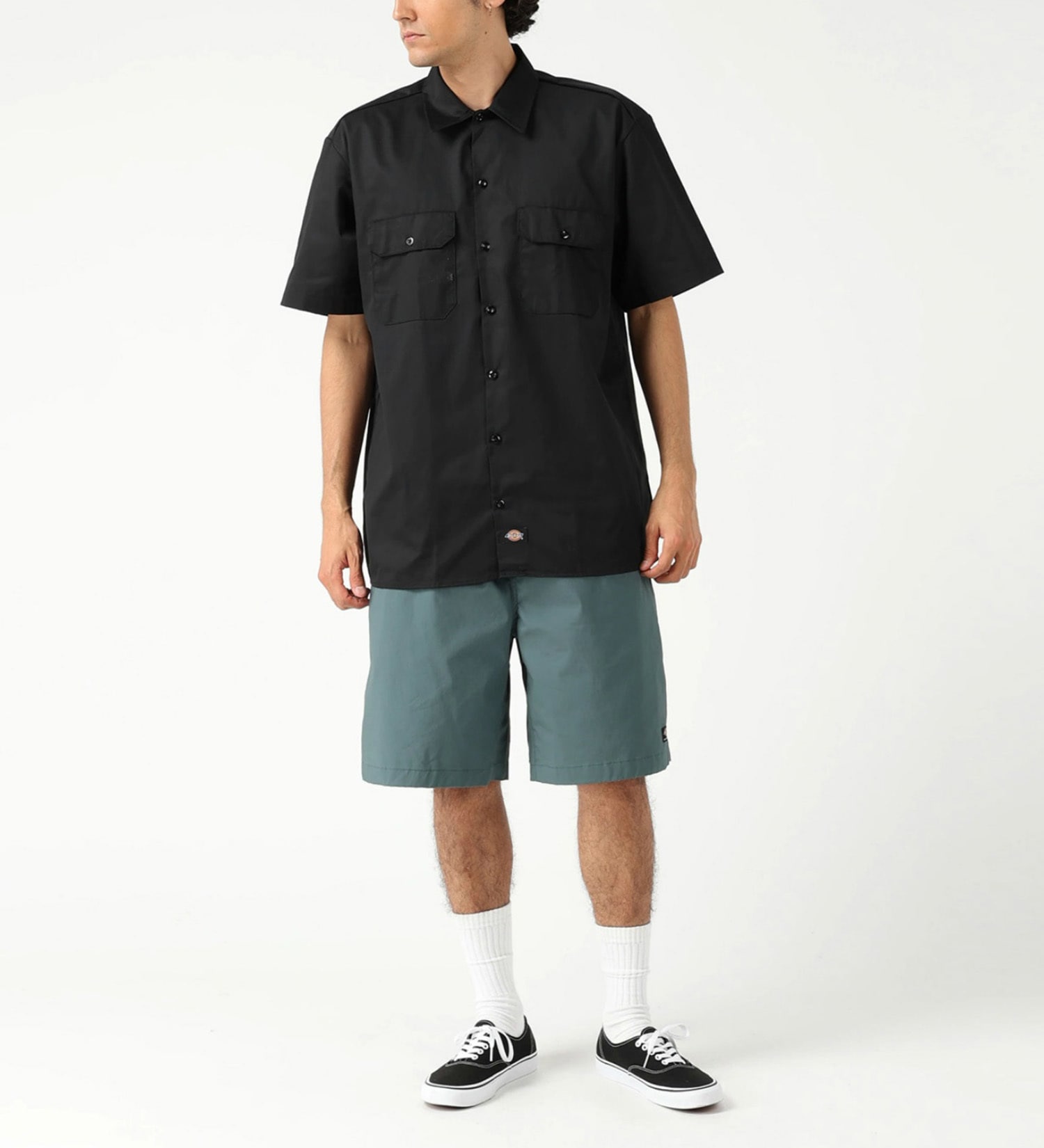 Dickies(ディッキーズ)のワークシャツ 半袖 "1574"|トップス/シャツ/ブラウス/メンズ|ブラック