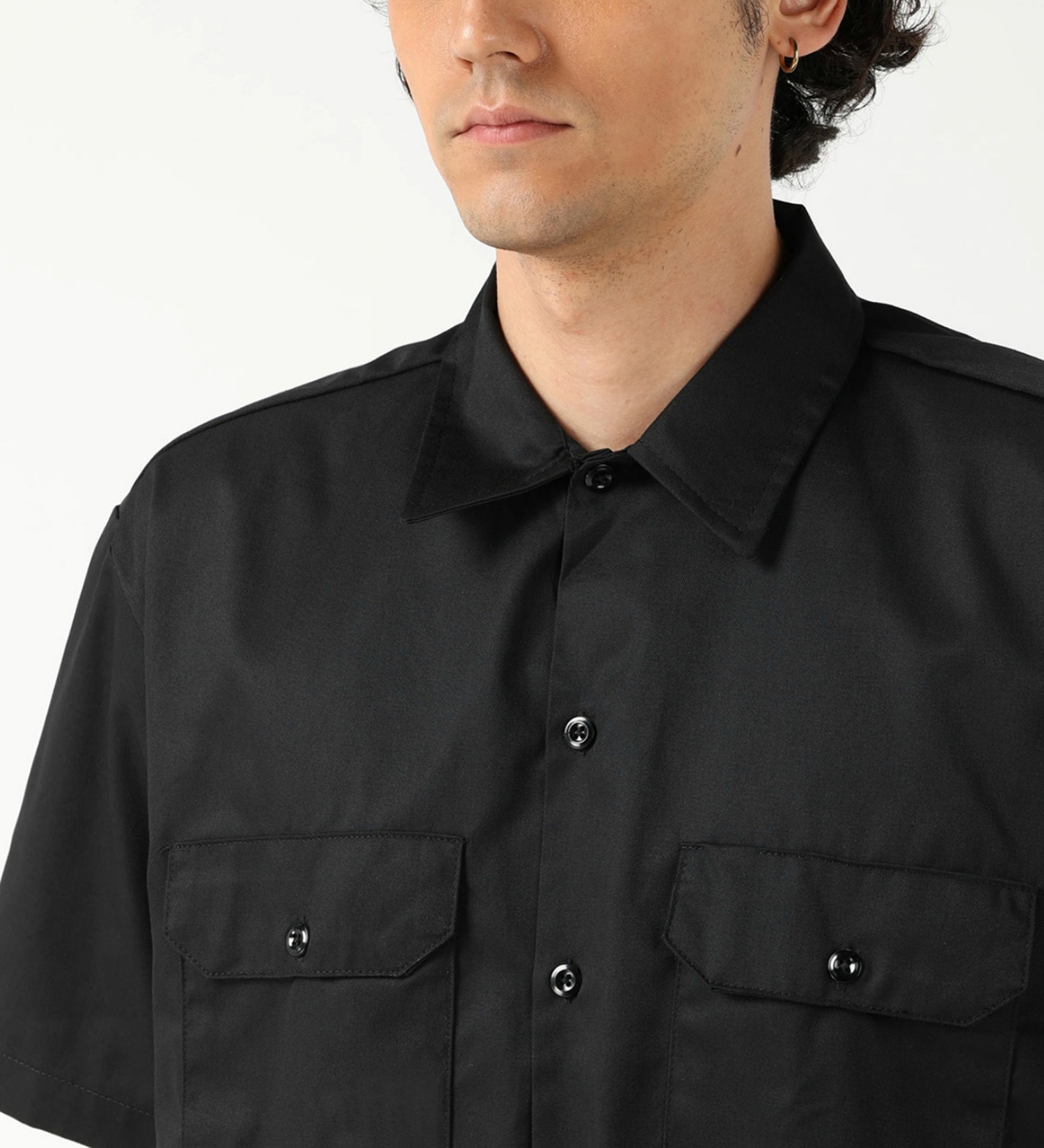 Dickies(ディッキーズ)のワークシャツ 半袖 "1574"|トップス/シャツ/ブラウス/メンズ|ブラック