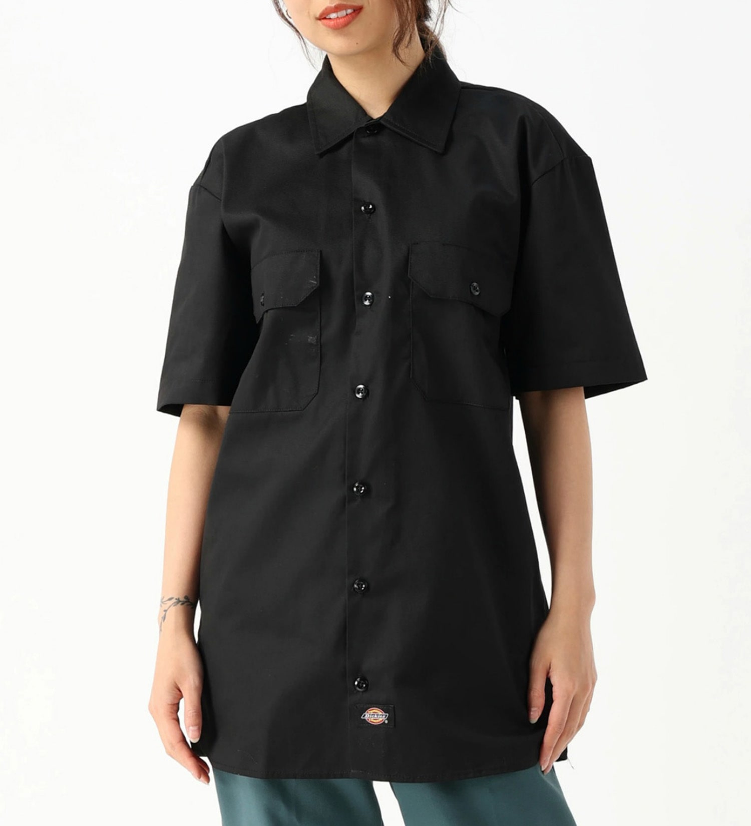 Dickies(ディッキーズ)のワークシャツ 半袖 "1574"|トップス/シャツ/ブラウス/メンズ|ブラック