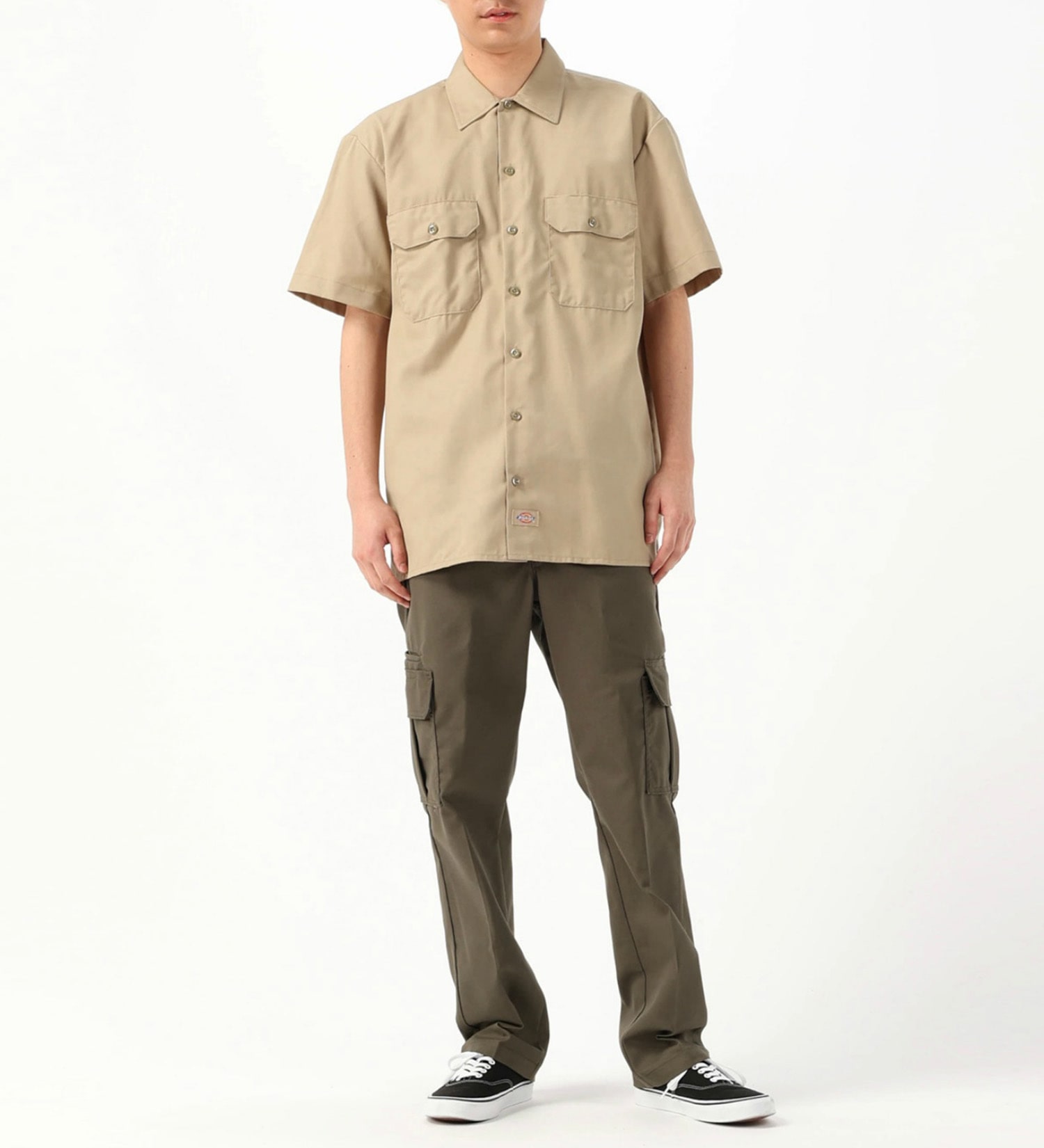 Dickies(ディッキーズ)のワークシャツ 半袖 "1574"|トップス/シャツ/ブラウス/メンズ|サンドベージュ