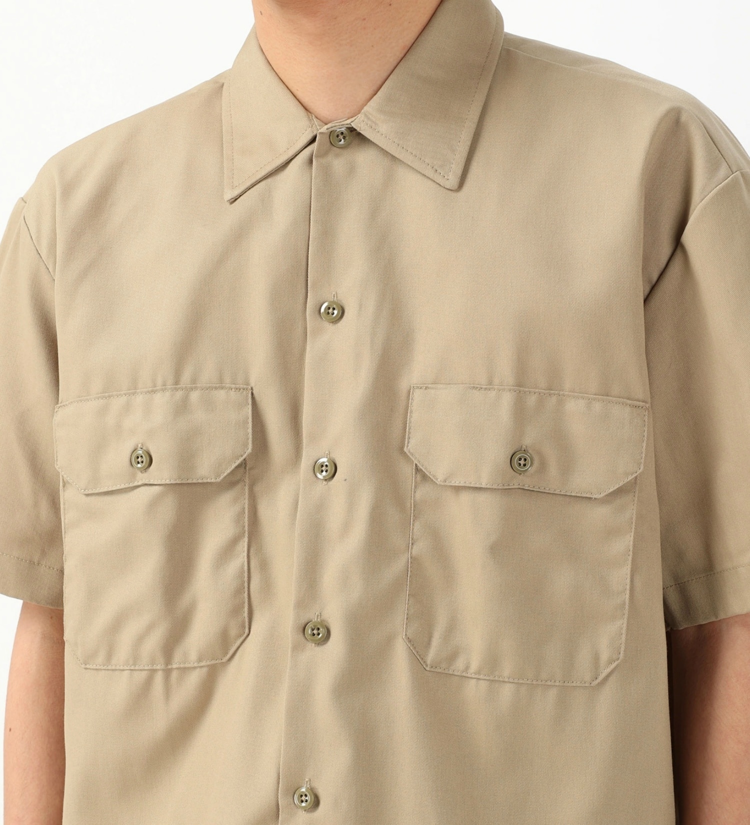 Dickies(ディッキーズ)のワークシャツ 半袖 "1574"|トップス/シャツ/ブラウス/メンズ|サンドベージュ
