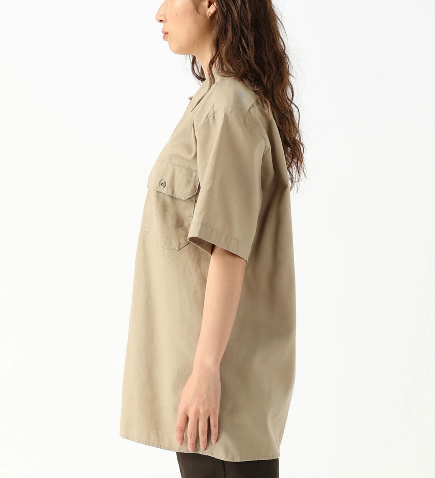 Dickies(ディッキーズ)のワークシャツ 半袖 "1574"|トップス/シャツ/ブラウス/メンズ|サンドベージュ