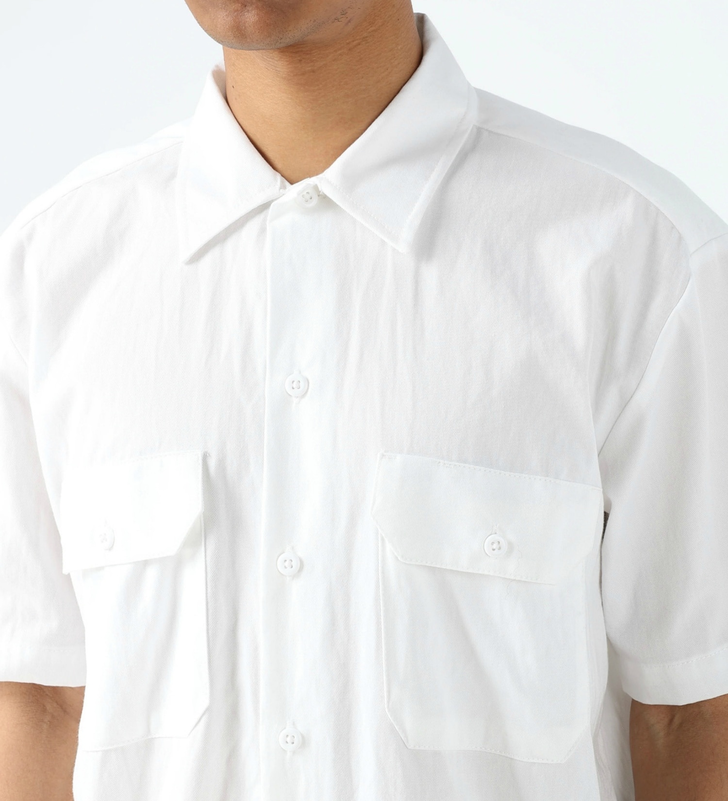 Dickies(ディッキーズ)のワークシャツ 半袖 "1574"|トップス/シャツ/ブラウス/メンズ|ホワイト