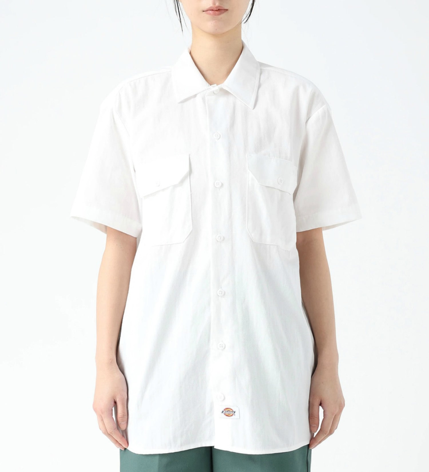 Dickies(ディッキーズ)のワークシャツ 半袖 "1574"|トップス/シャツ/ブラウス/メンズ|ホワイト