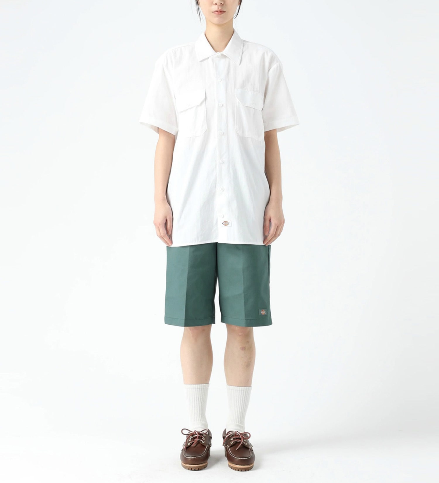 Dickies(ディッキーズ)のワークシャツ 半袖 "1574"|トップス/シャツ/ブラウス/メンズ|ホワイト