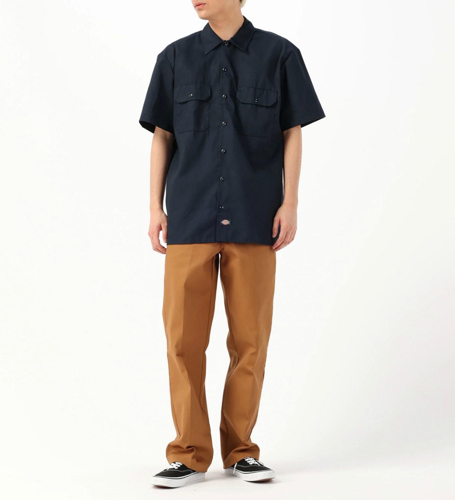 Dickies(ディッキーズ)のワークシャツ 半袖 "1574"|トップス/シャツ/ブラウス/メンズ|ネイビー