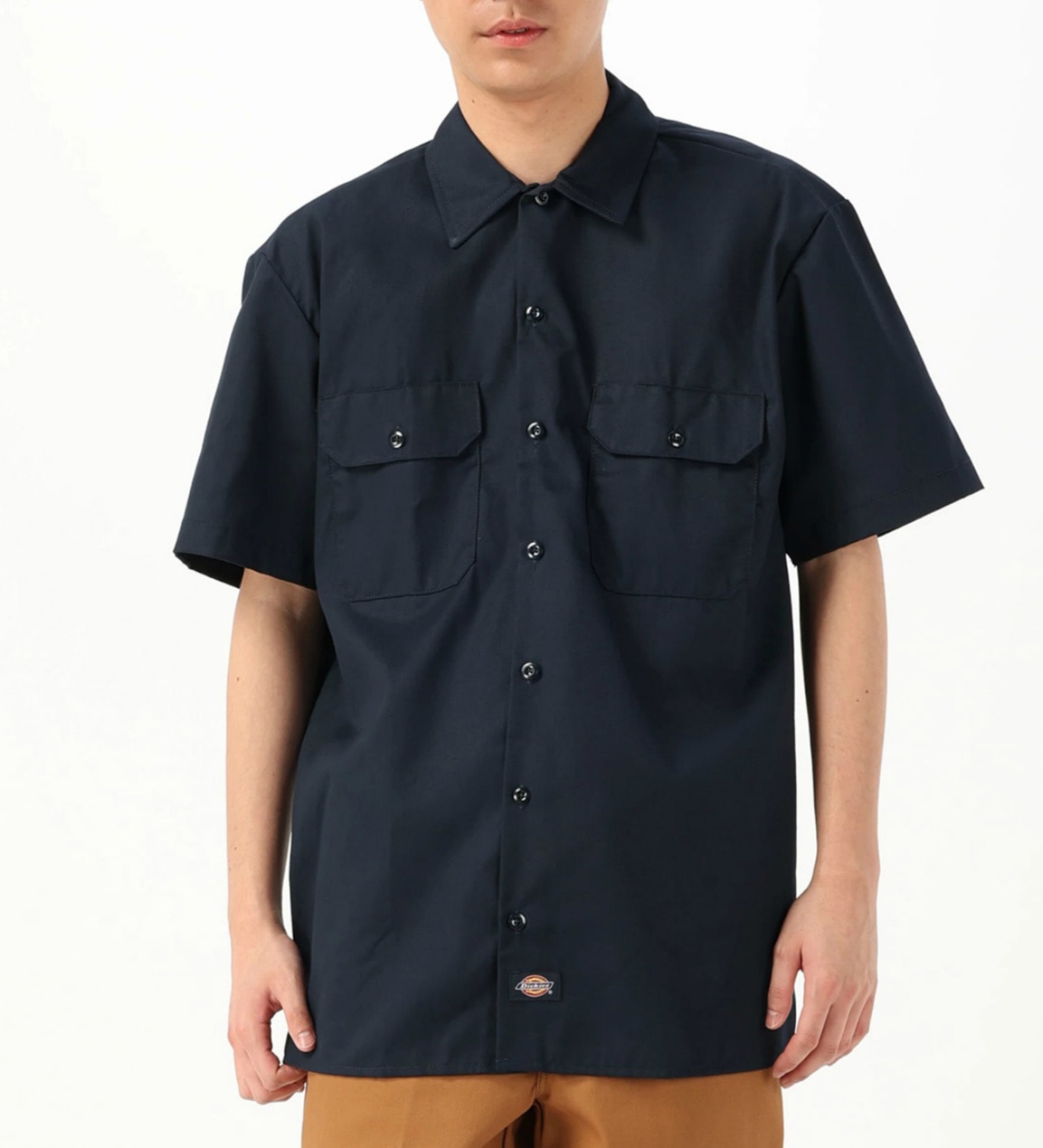 Dickies(ディッキーズ)のワークシャツ 半袖 "1574"|トップス/シャツ/ブラウス/メンズ|ネイビー