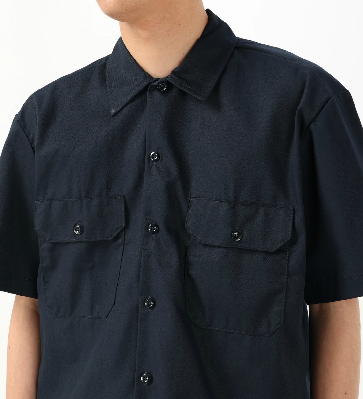 Dickies(ディッキーズ)のワークシャツ 半袖 "1574"|トップス/シャツ/ブラウス/メンズ|ネイビー