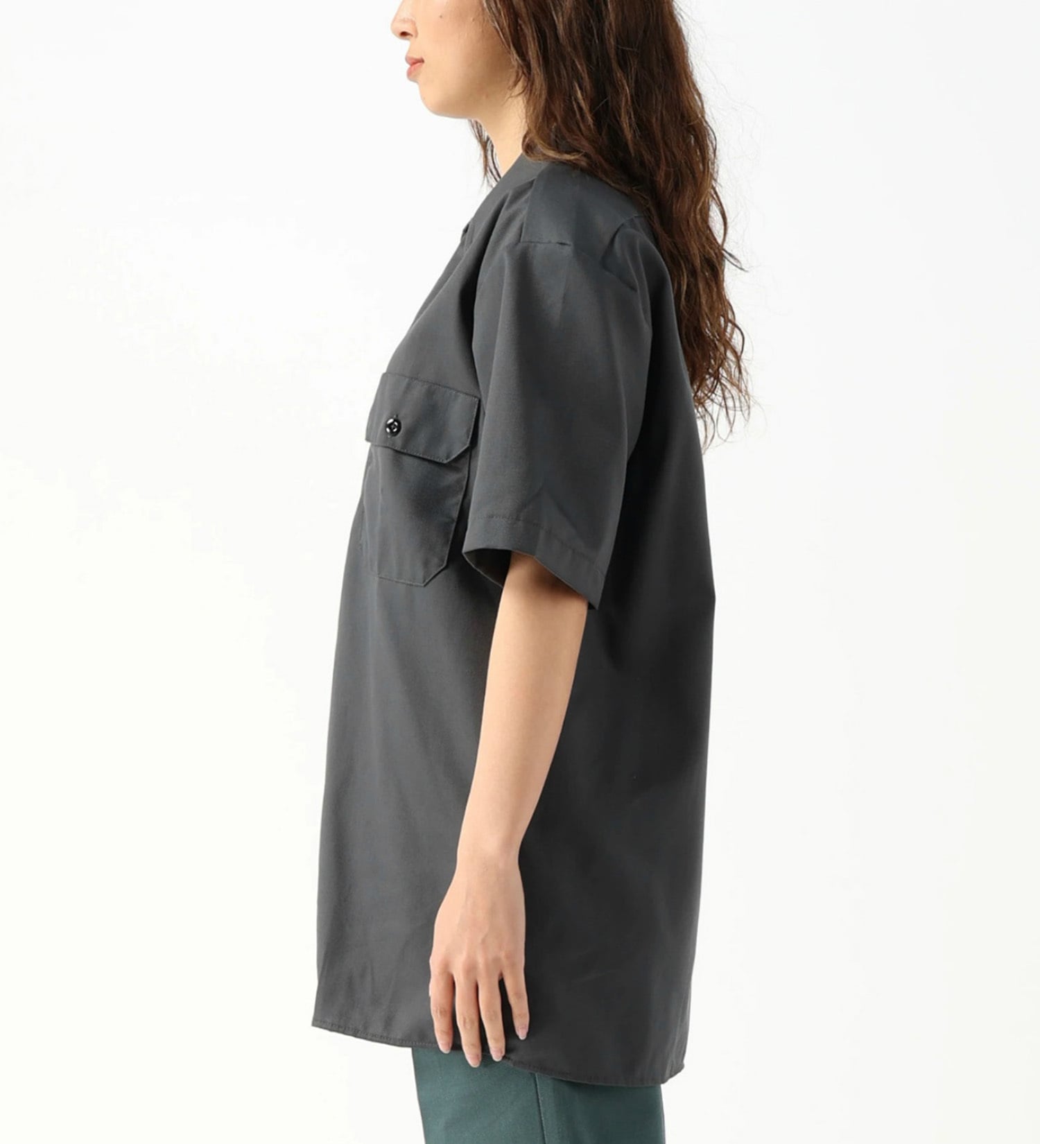 Dickies(ディッキーズ)のワークシャツ 半袖 "1574"|トップス/シャツ/ブラウス/メンズ|チャコール
