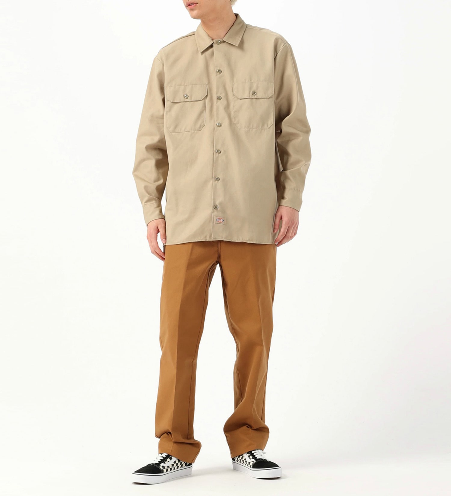 Dickies(ディッキーズ)のワークシャツ 長袖 "574"|トップス/シャツ/ブラウス/メンズ|サンドベージュ